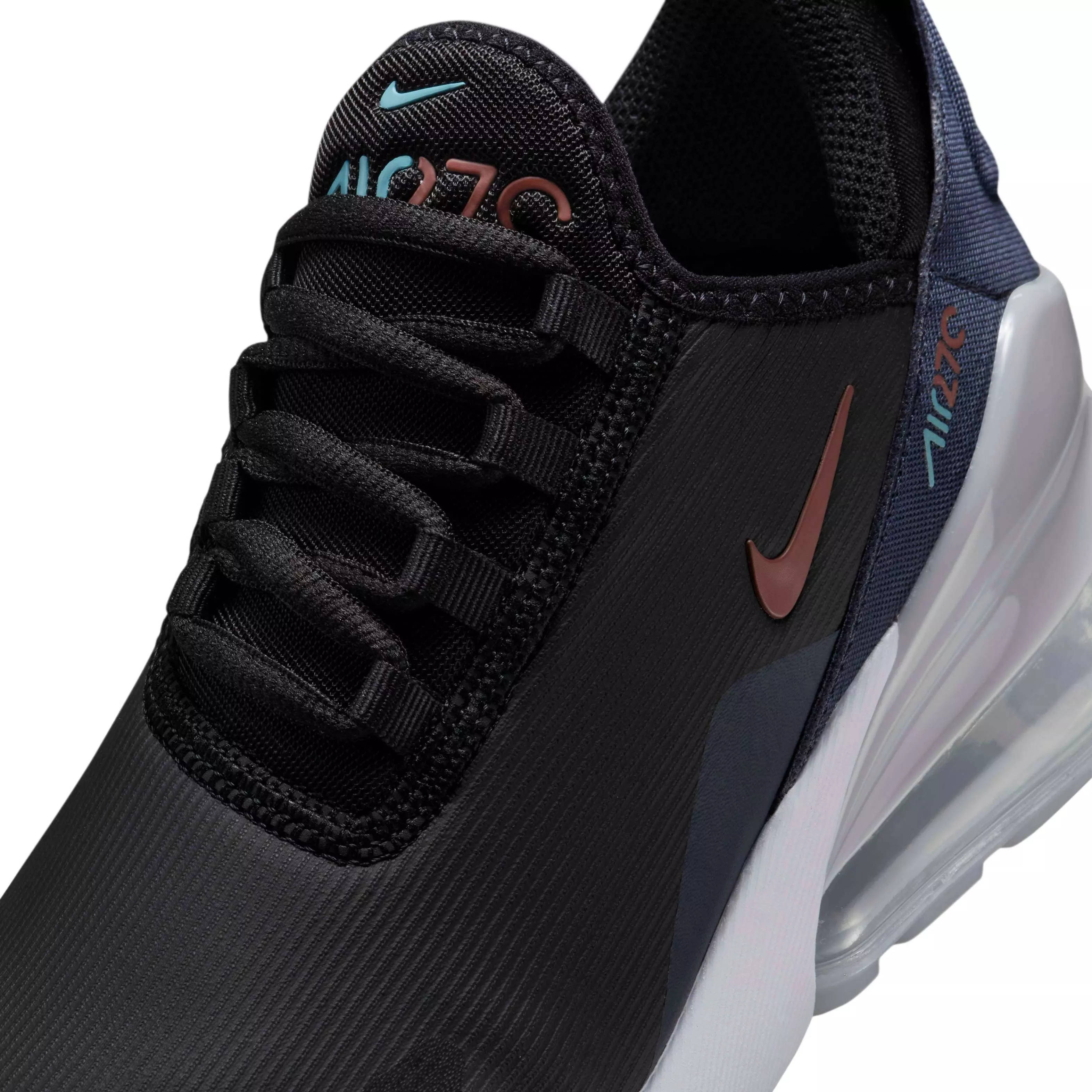 Nike Air Max 270 "Black/Thunder Blue/Wolf Grey/Dark Pony" Grade School Boys' Shoe - BLACK/BLUE/GREY/DK PONY