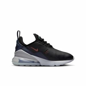 Nike Air Max 270 "Black/Thunder Blue/Wolf Grey/Dark Pony" Grade School Boys' Shoe