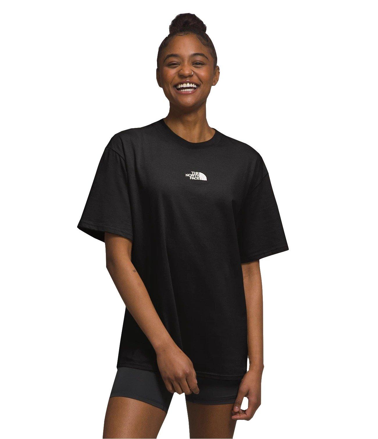 The North Face Women's Short Sleeve Evolution Oversized Tee - BLACK Thumbnail View 1