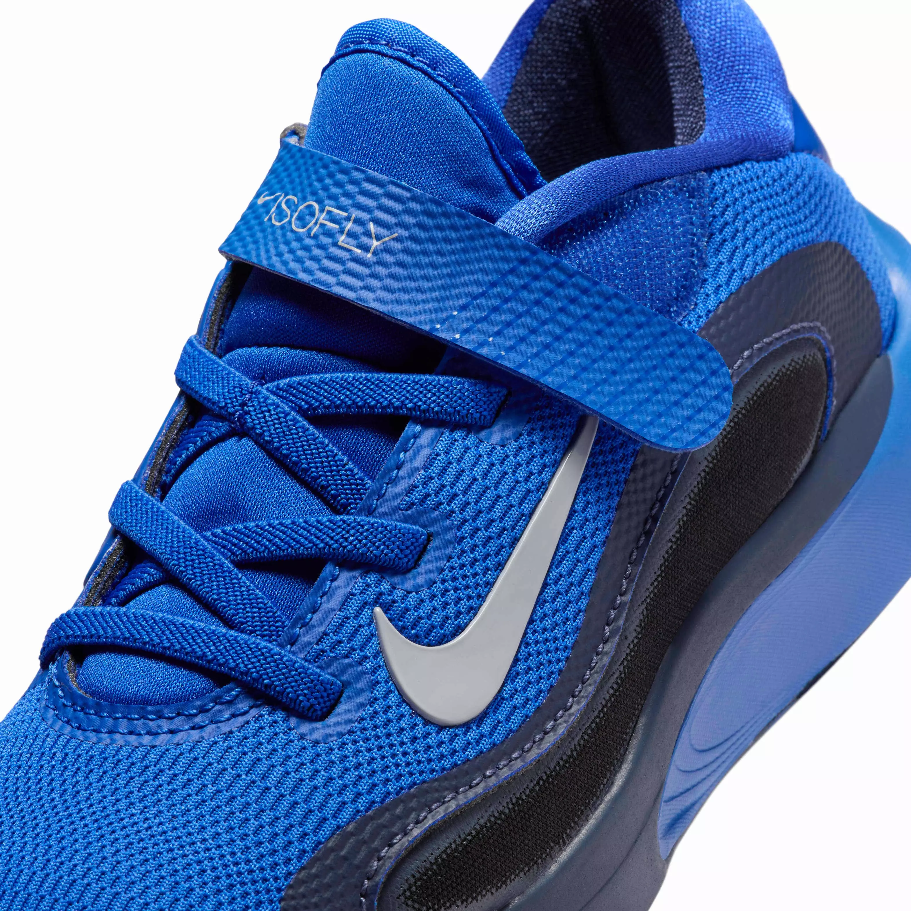 Nike IsoFly "Game Royal/Thunder Blue/Black/Wolf Grey" Preschool Boys' Basketball Shoe - ROYAL/BLUE/BLACK/GREY