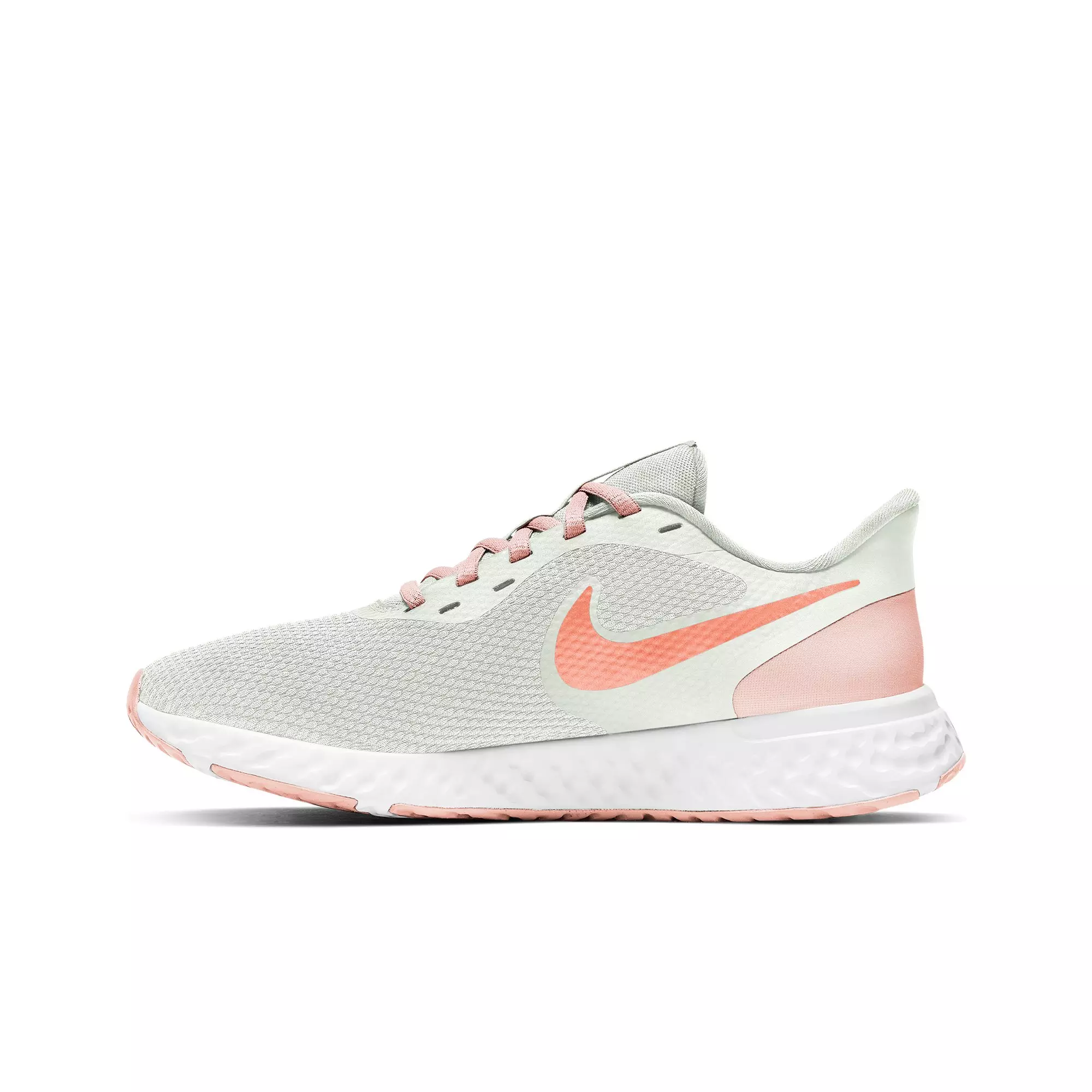 Nike Revolution 5 "Gray/Orange" Women's Running Shoe (Wide) - WHITE