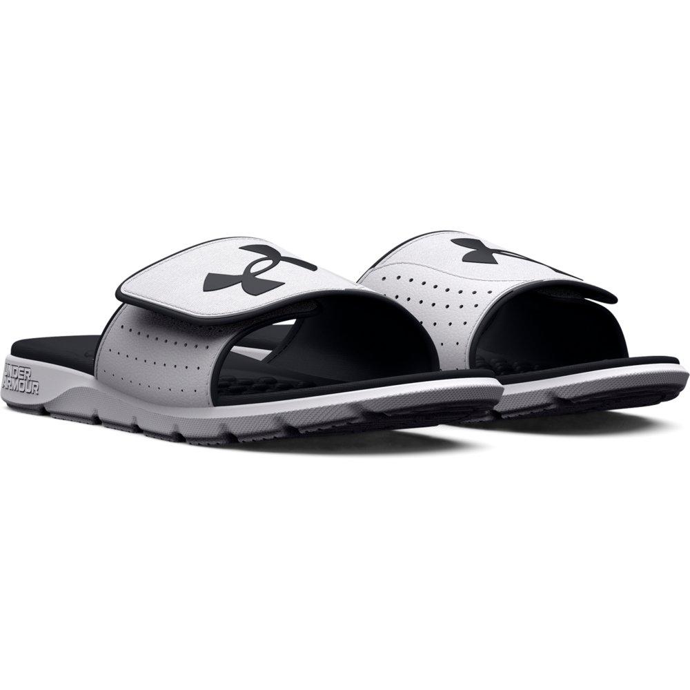 Under Armour Ignite Pro "White/Black" Men's Slide - WHITE/BLACK Thumbnail View 3