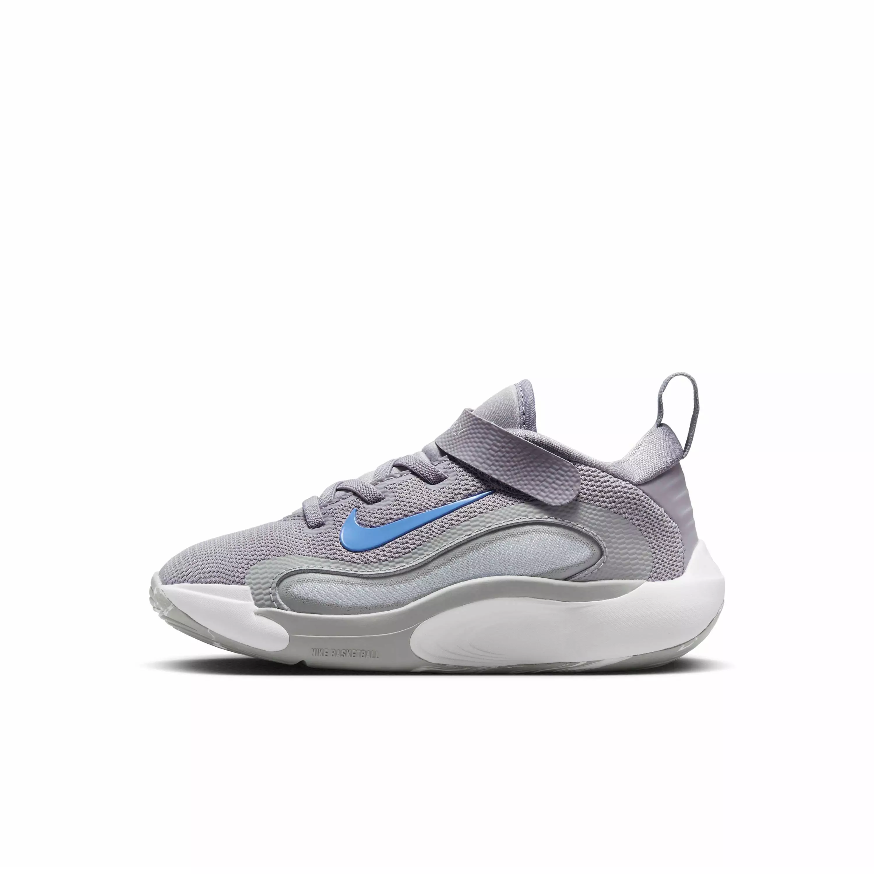Nike IsoFly "Cement Grey/Light Smoke Grey/Pure Platinum/Royal Pulse" Preschool Boys' Basketball Shoe - GREY/LT GREY/PLATINUM/ROYAL