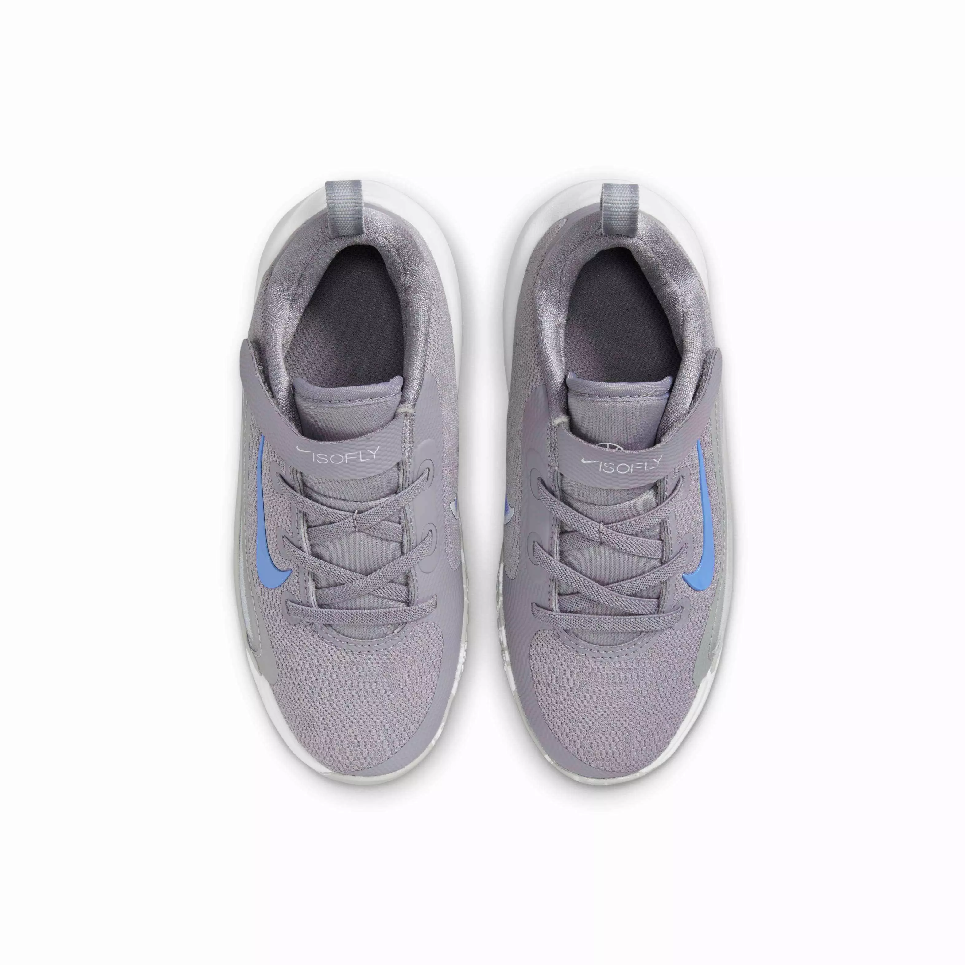 Nike IsoFly "Cement Grey/Light Smoke Grey/Pure Platinum/Royal Pulse" Preschool Boys' Basketball Shoe - GREY/LT GREY/PLATINUM/ROYAL