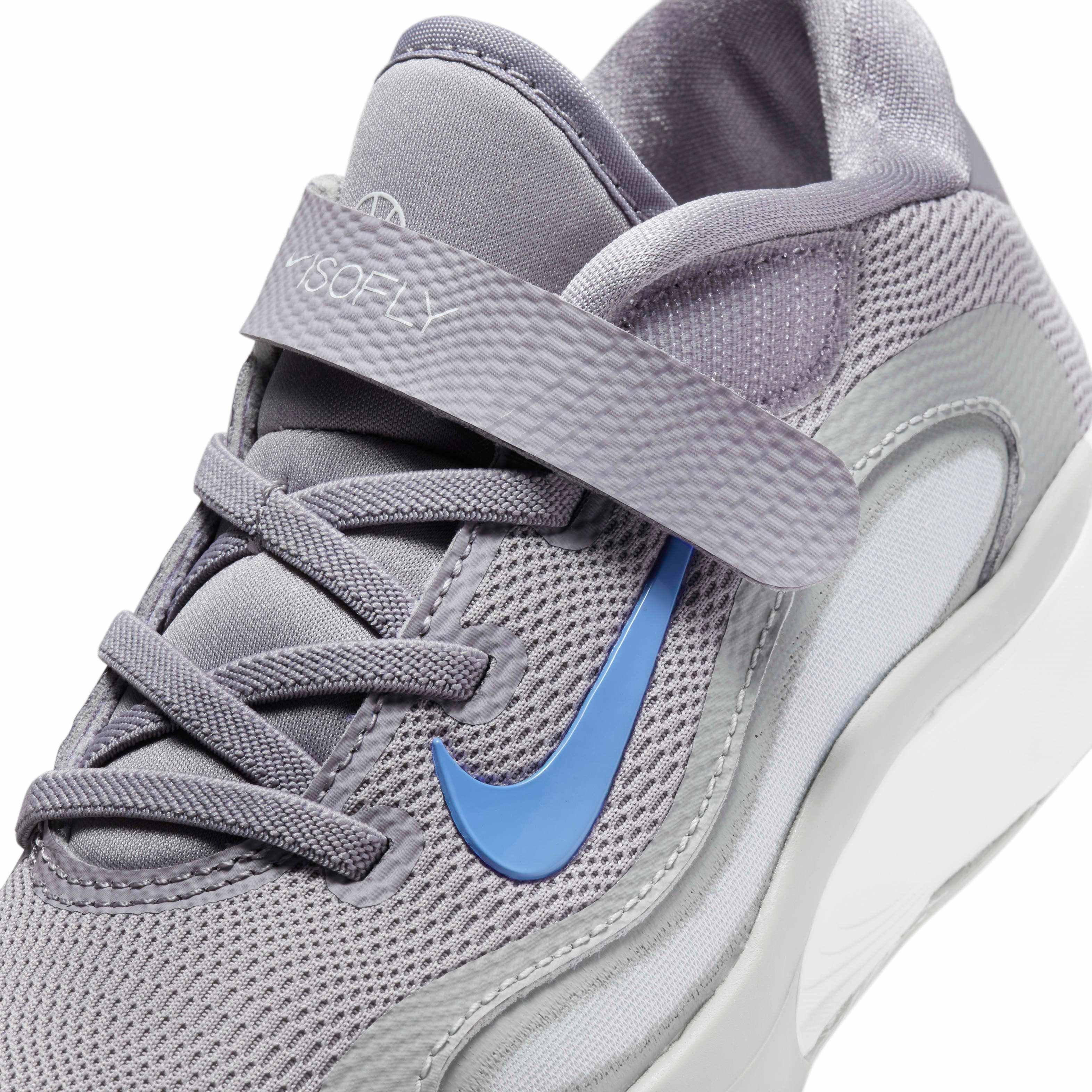 Nike IsoFly Preschool Boys' "Cement Grey/Light Smoke Grey/Pure Platinum/Royal Pulse" Basketball Shoe