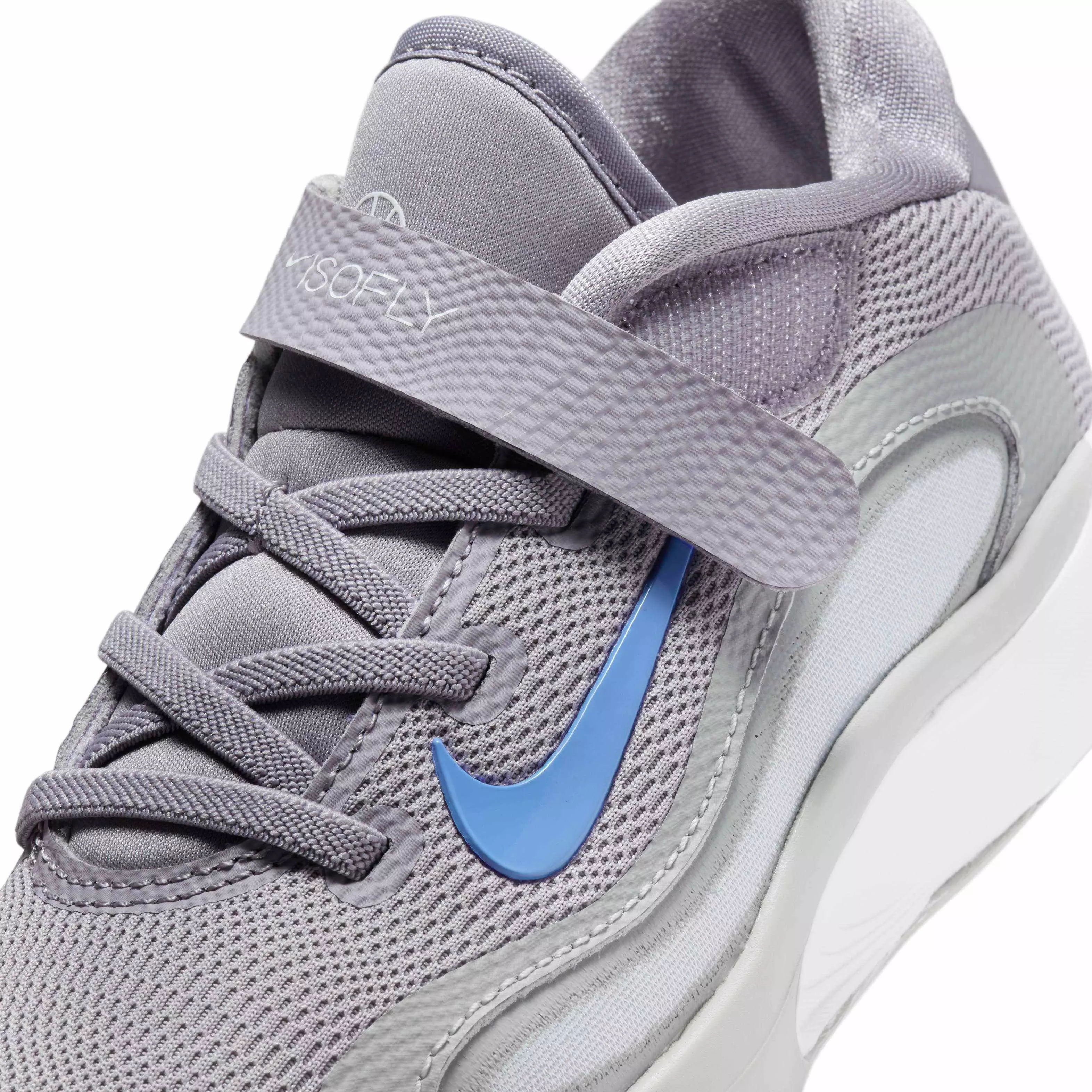 Nike IsoFly "Cement Grey/Light Smoke Grey/Pure Platinum/Royal Pulse" Preschool Boys' Basketball Shoe - GREY/LT GREY/PLATINUM/ROYAL
