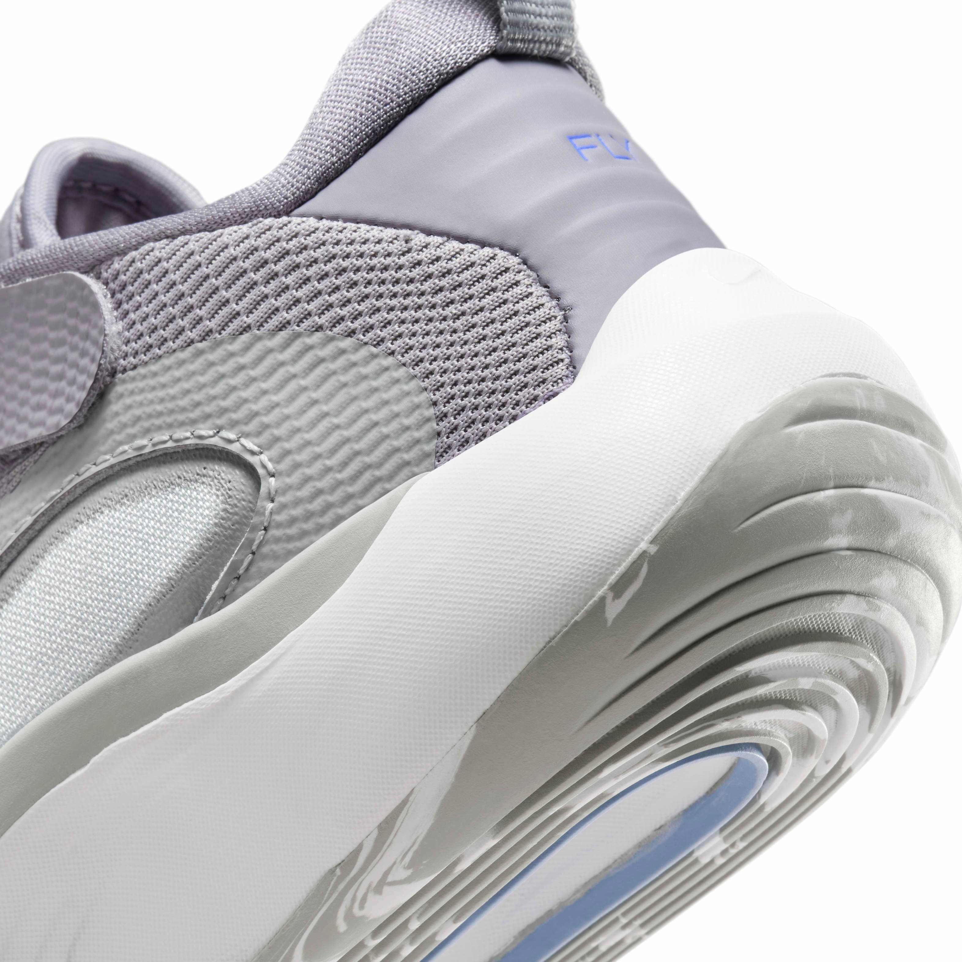 Nike IsoFly Preschool Boys' "Cement Grey/Light Smoke Grey/Pure Platinum/Royal Pulse" Basketball Shoe