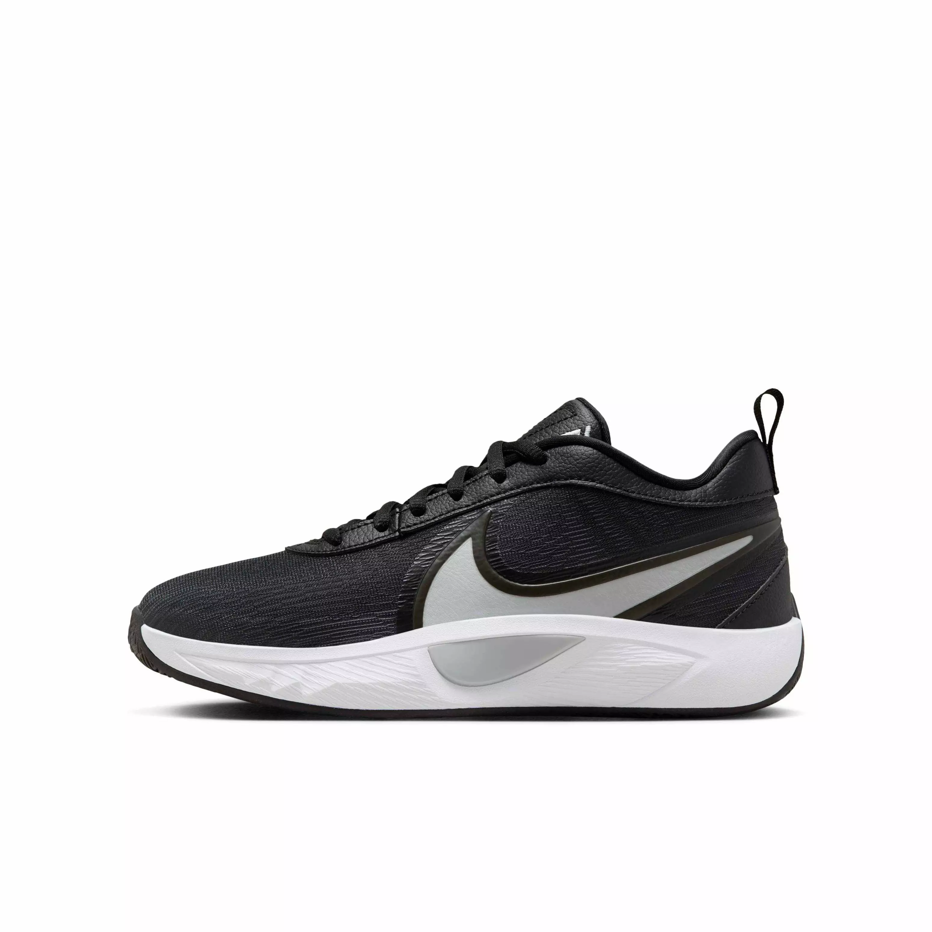 Nike Giannis Freak 6 "Black/White/Gunsmoke/Flat Silver" Grade School Boys' Basketball Shoe - BLACK/WHITE/GUNSMOKE/SILVER