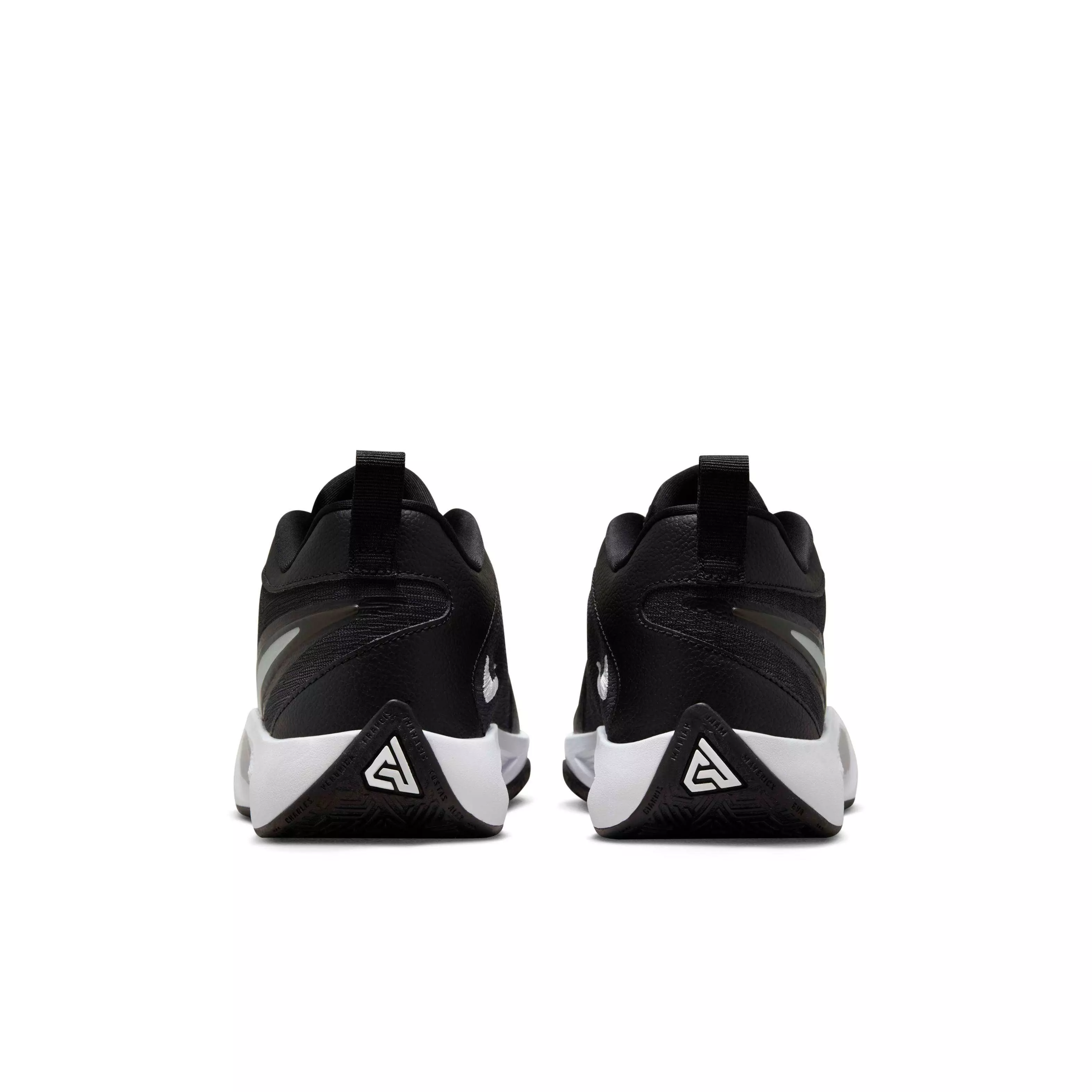 Nike Giannis Freak 6 "Black/White/Gunsmoke/Flat Silver" Grade School Boys' Basketball Shoe - BLACK/WHITE/GUNSMOKE/SILVER