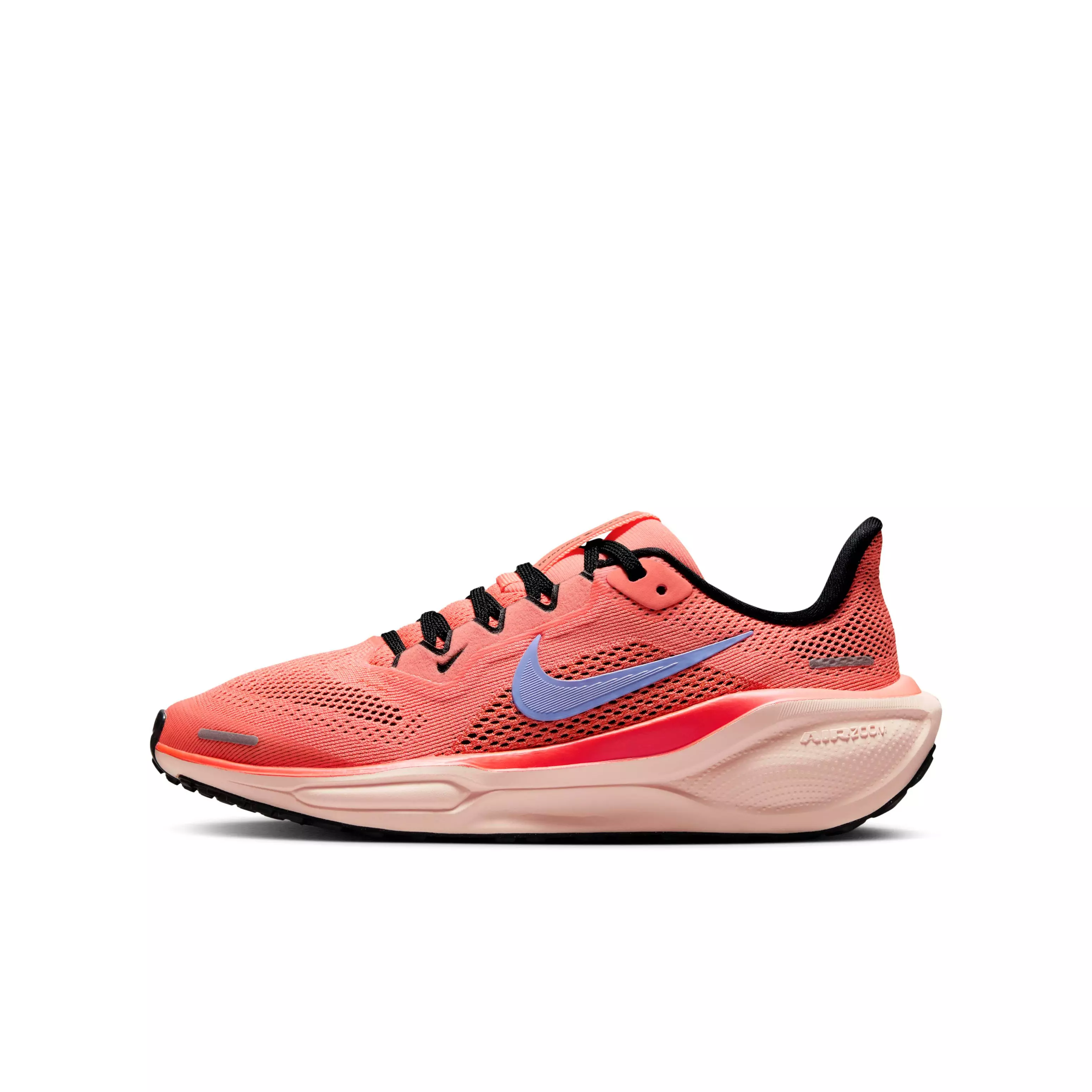 Nike Pegasus 41 "Light Wild Mango/Cosmic Clay/Black/Royal Pulse" Grade School Girls' Running Shoe - LT MANGO/CLAY/BLACK/ROYAL
