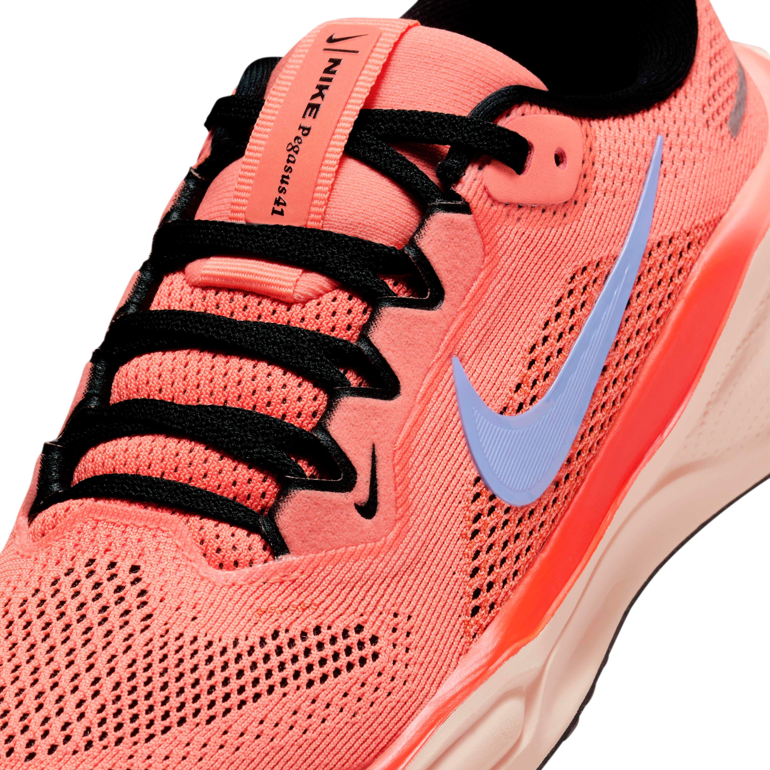 Nike Pegasus 41 Grade School Girls' "Light Wild Mango/Cosmic Clay/Black/Royal Pulse" Running Shoe