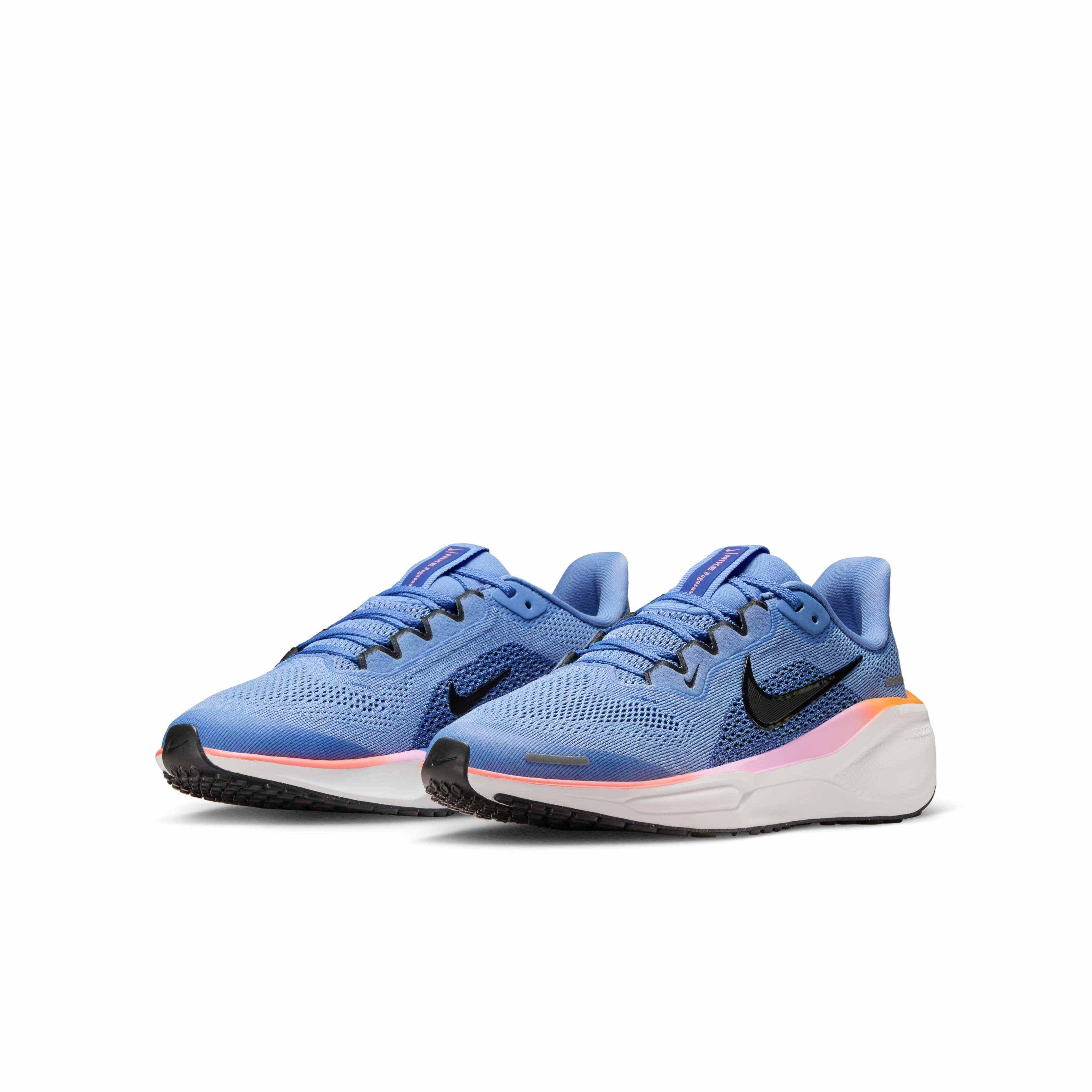 Nike Pegasus 41 Grade School Kids' "Royal Pulse/Astronomy Blue/Laser Orange/Black" Running Shoe