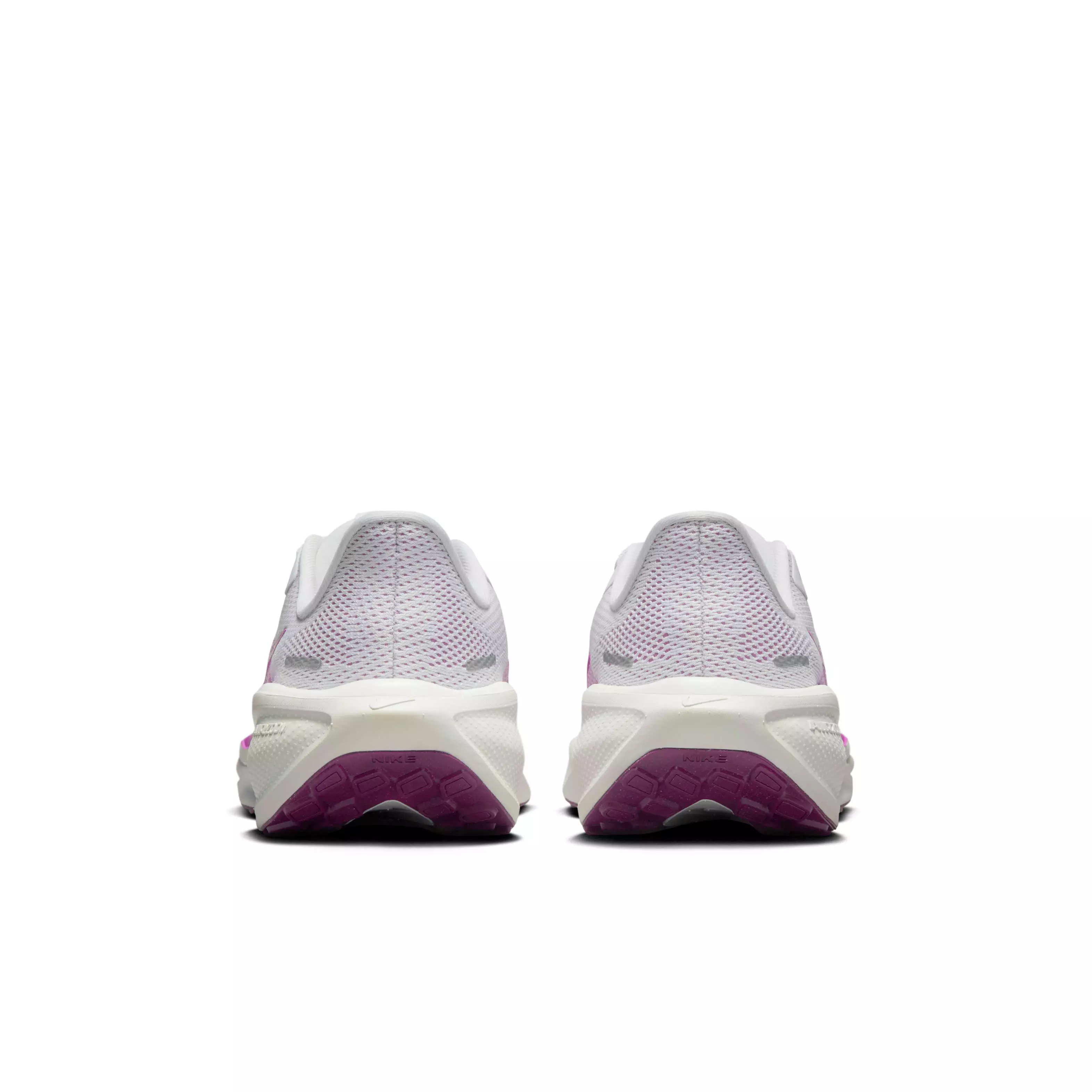 Nike Pegasus 41 "White/Black/Beyond Pink/Hyper Violet" Grade School Girls' Running Shoe - WHITE/BLACK/PINK/VIOLET