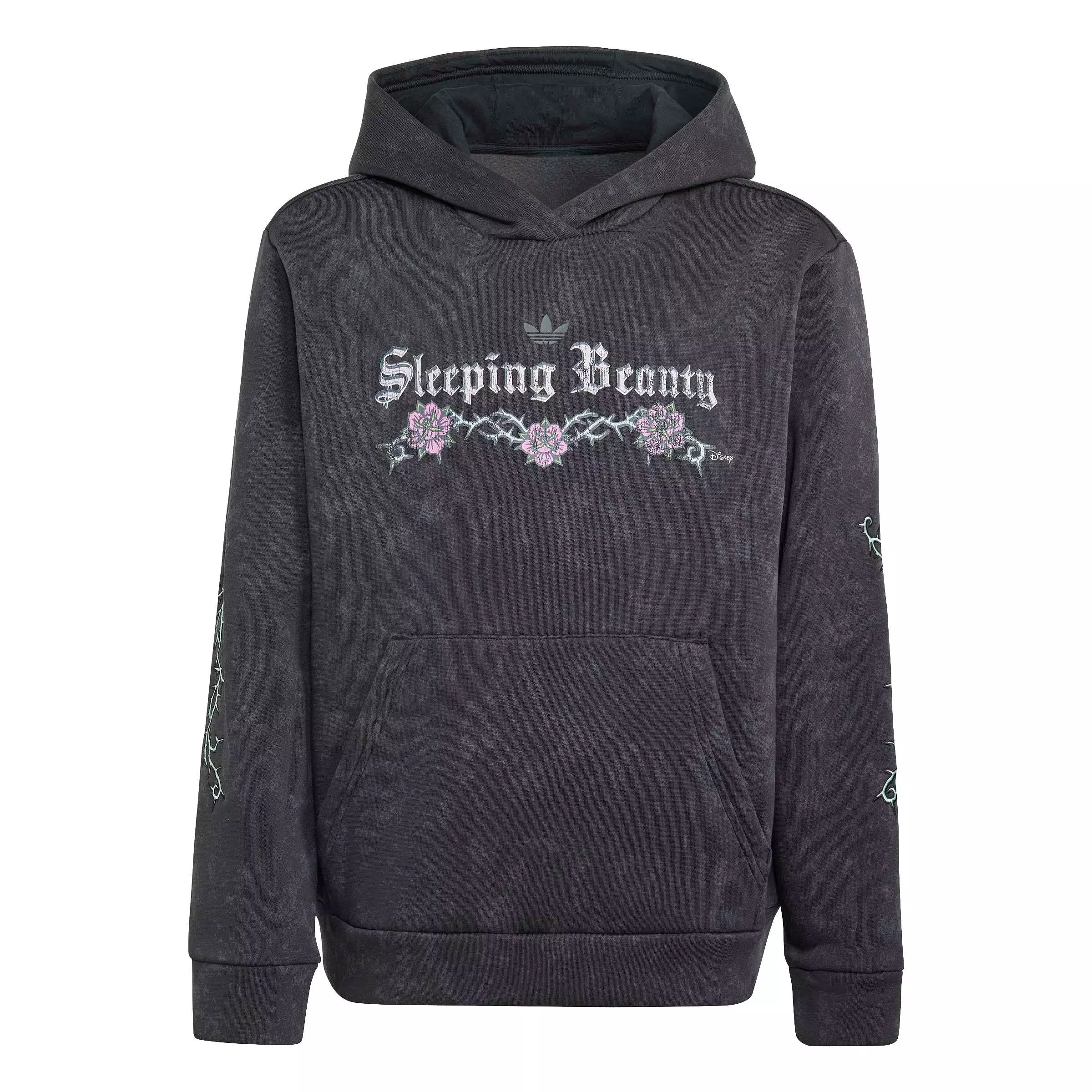 adidas Originals Big Girls' Disney Villains Loose Washed GFX Crew Sweatshirt - Black - BLACK