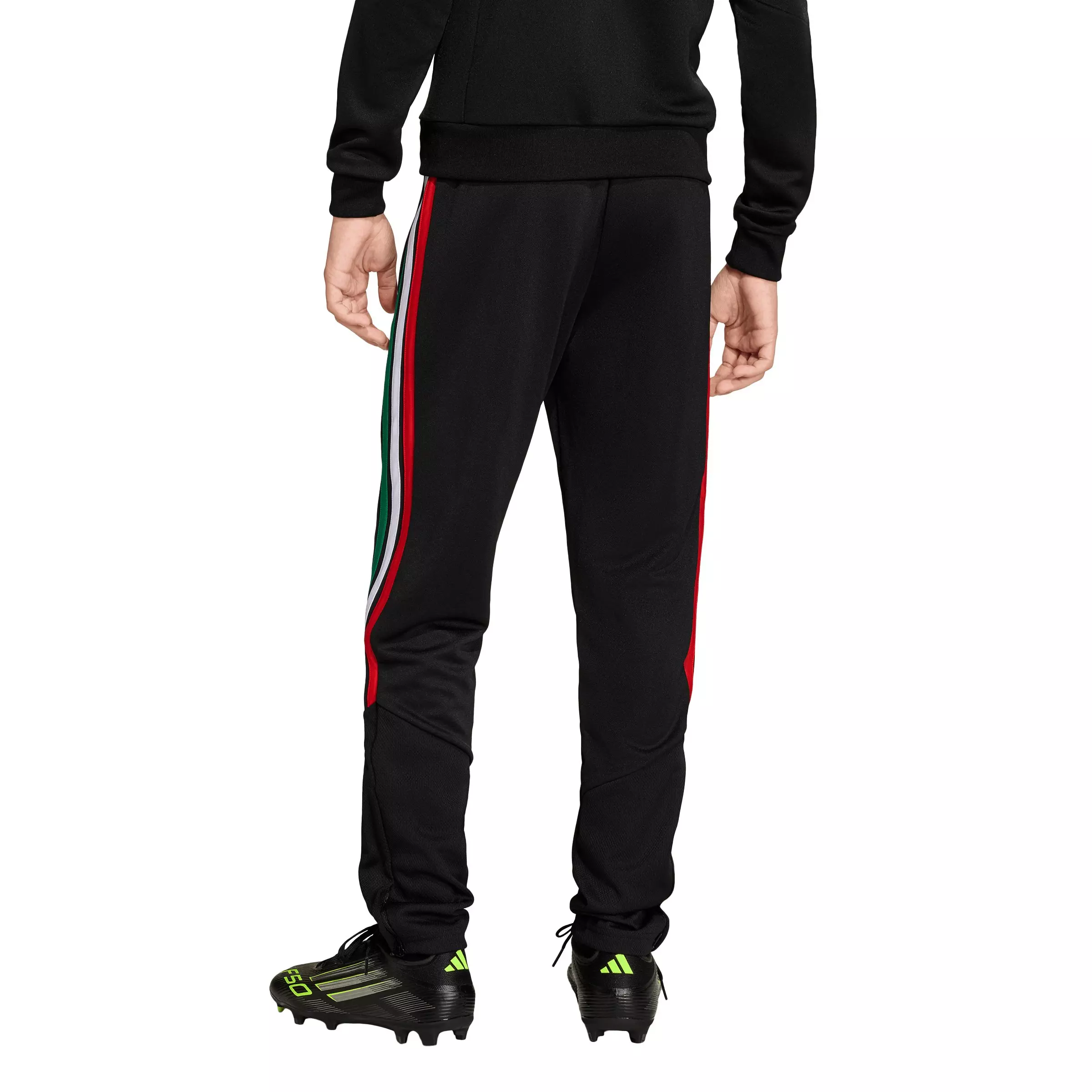 adidas Big Boys' Tiro 26 League Soocer Training Pants - Black/Green - BLACK/GREEN