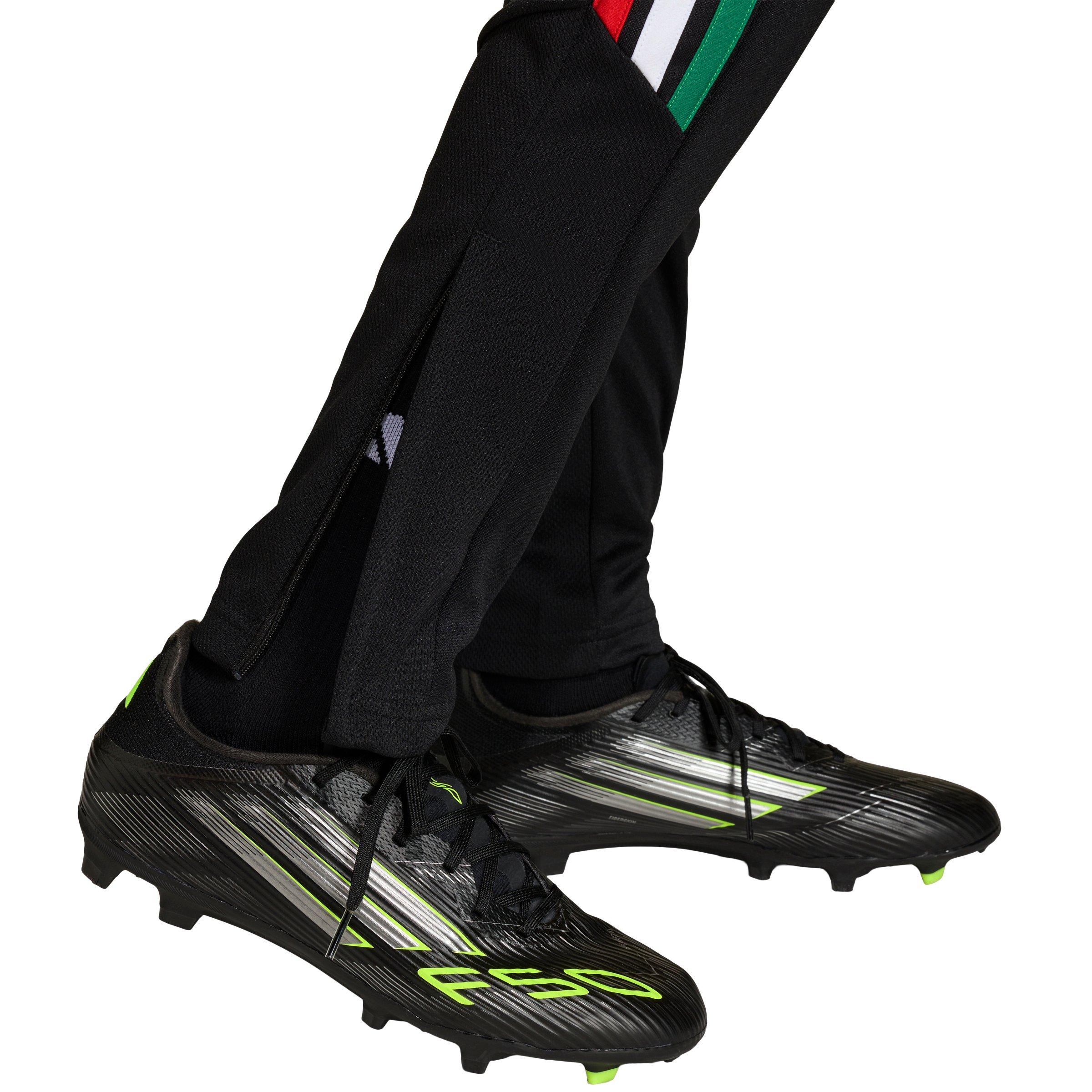 adidas Big Boys' Tiro 26 League Soocer Training Pants - Black/Green - BLACK/GREEN Thumbnail View 4