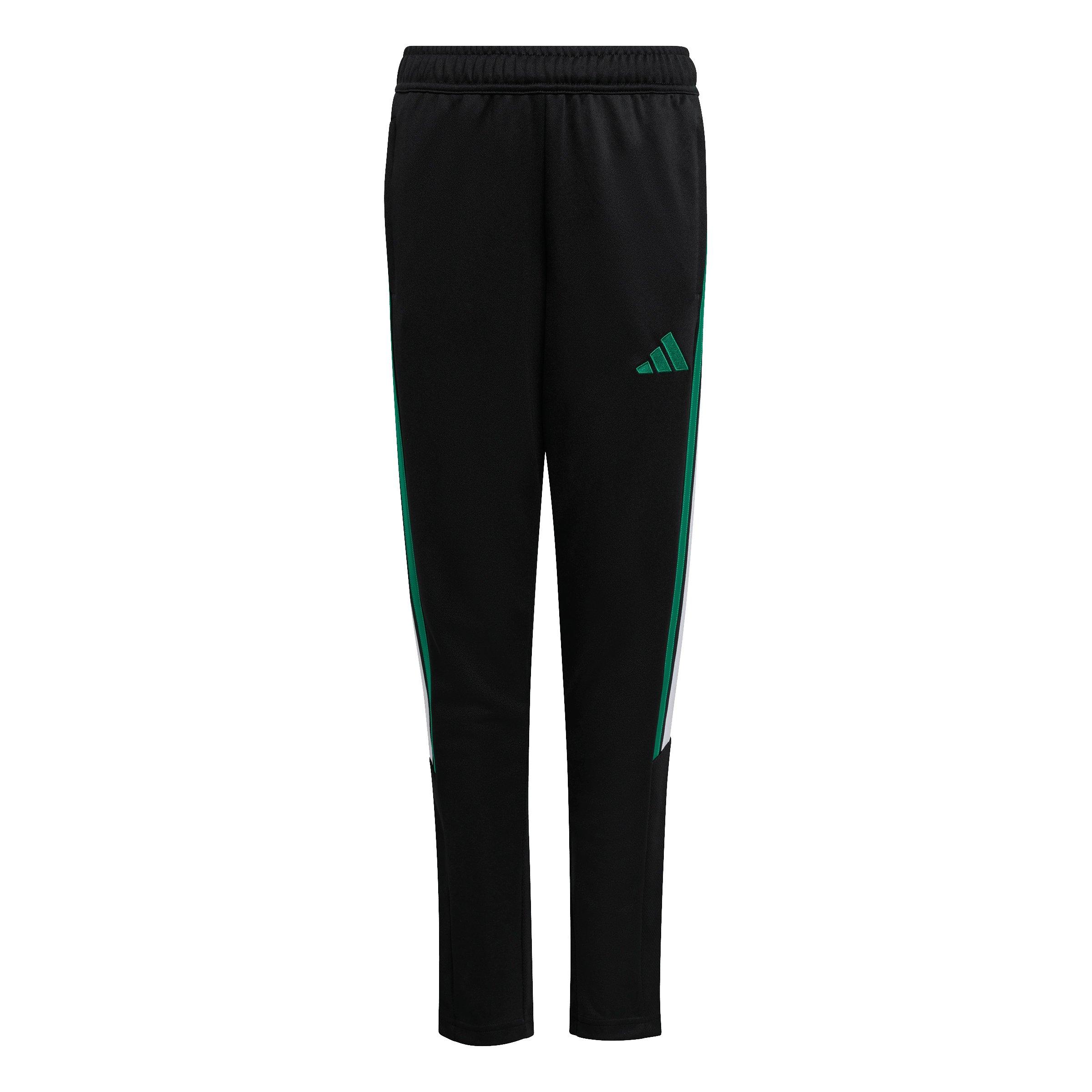 adidas Big Boys' Tiro 26 League Soocer Training Pants - Black/Green - BLACK/GREEN Thumbnail View 6