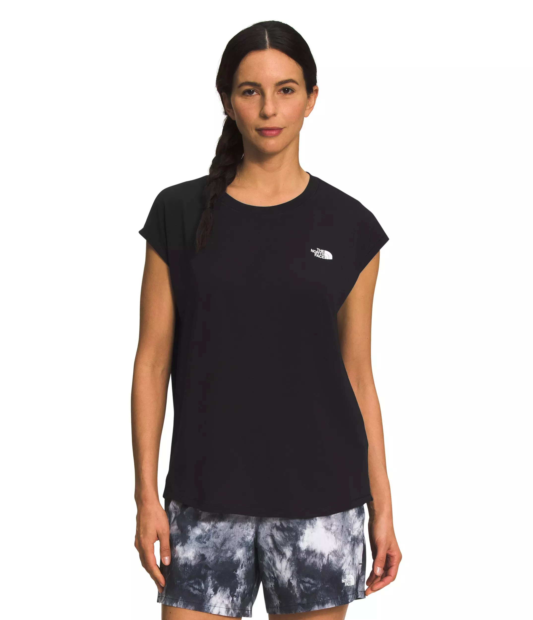 The North Face Women's Wander Slitback Short Sleeve - Black - BLACK