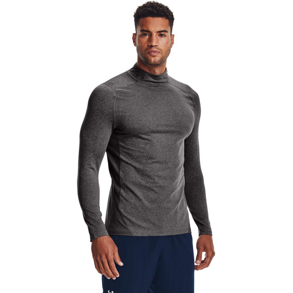 Under Armour Men's ColdGear Fitted Mock-Charcoal - CHARCOAL Thumbnail View 1