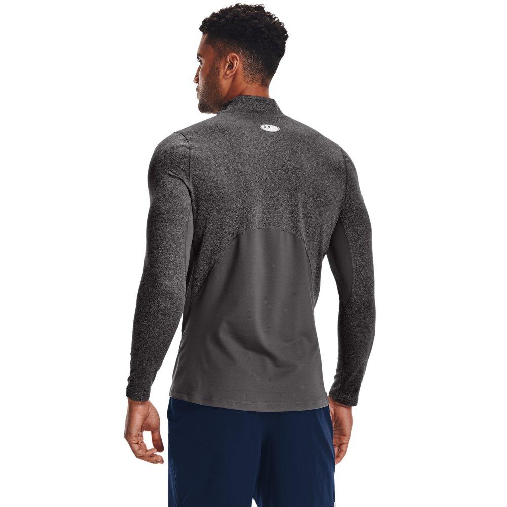 Under Armour Men's ColdGear Fitted Mock-Charcoal - CHARCOAL Thumbnail View 2