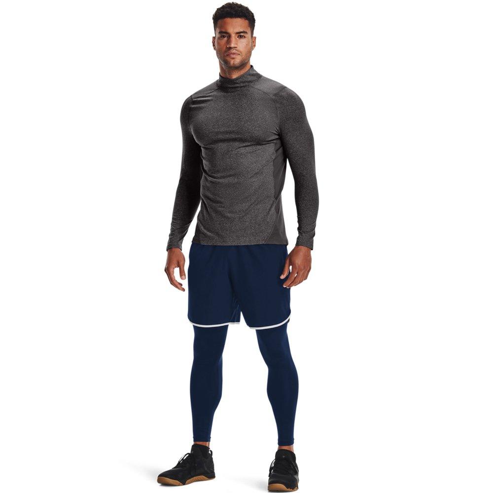 Under Armour Men's ColdGear Fitted Mock-Charcoal - CHARCOAL Thumbnail View 3
