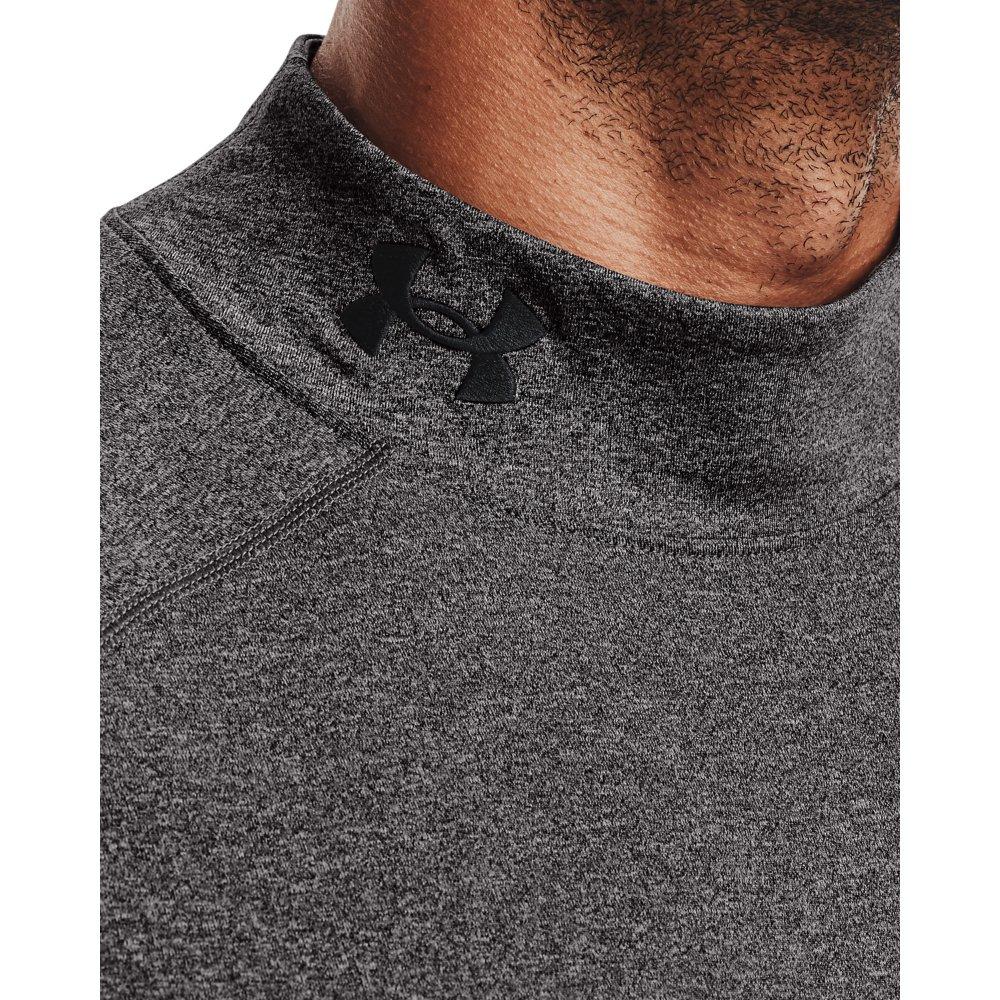 Under Armour Men's ColdGear Fitted Mock-Charcoal - CHARCOAL Thumbnail View 4