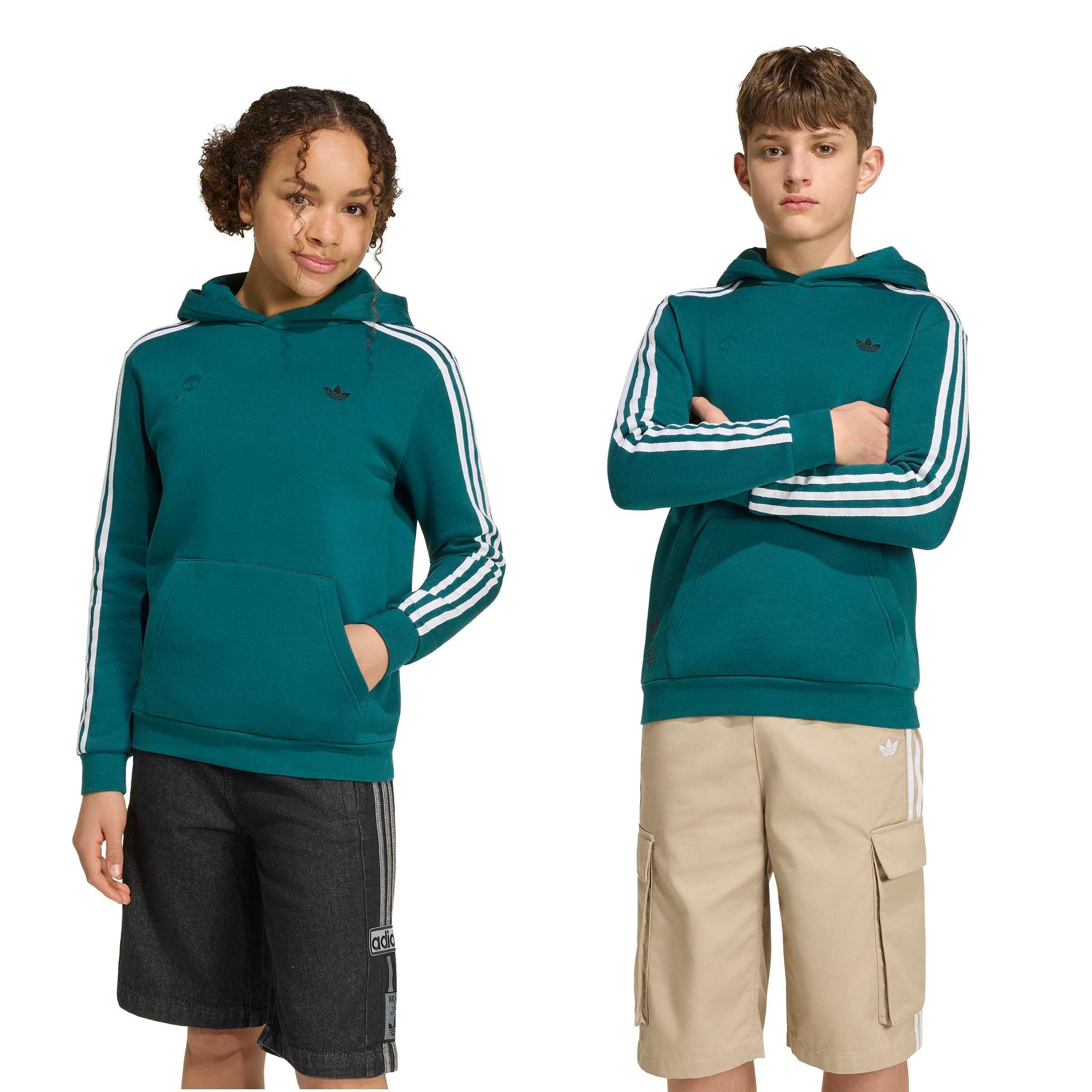 adidas Originals Big Kids' Graphic Loose Hoodie - Green - GREEN