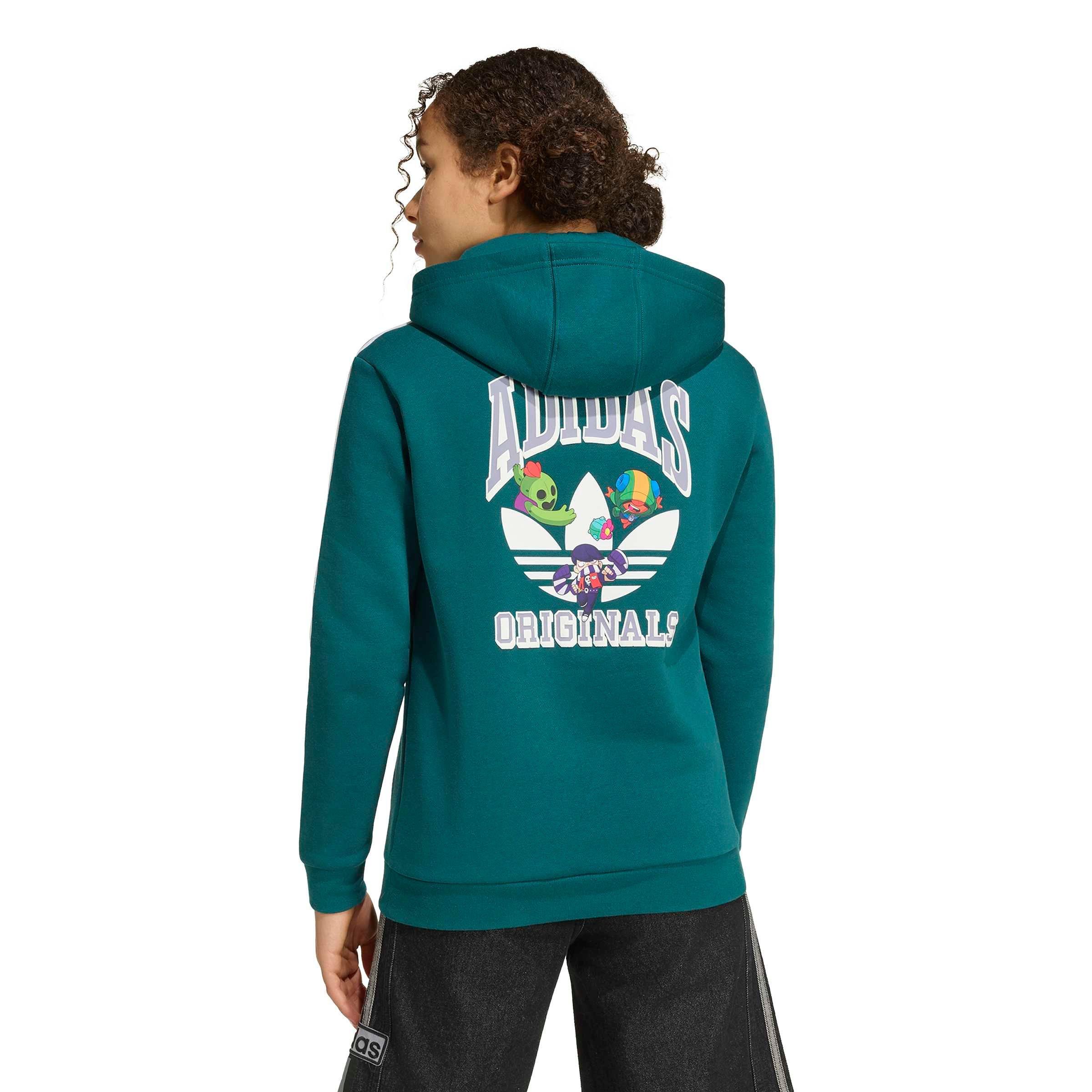 adidas Originals Big Kids' Graphic Loose Hoodie - Green - GREEN