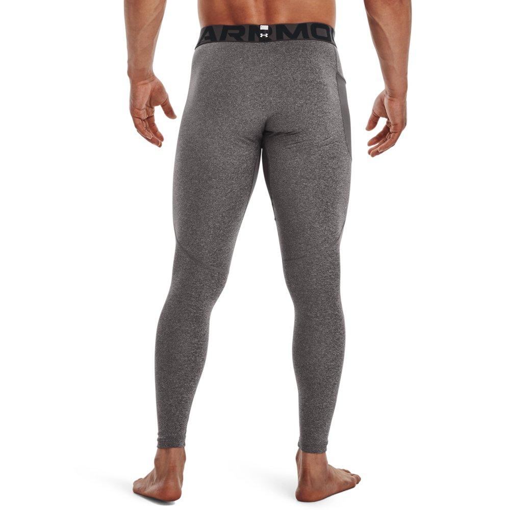 Under Armour Men's ColdGear Leggings-Grey - GREY Thumbnail View 2