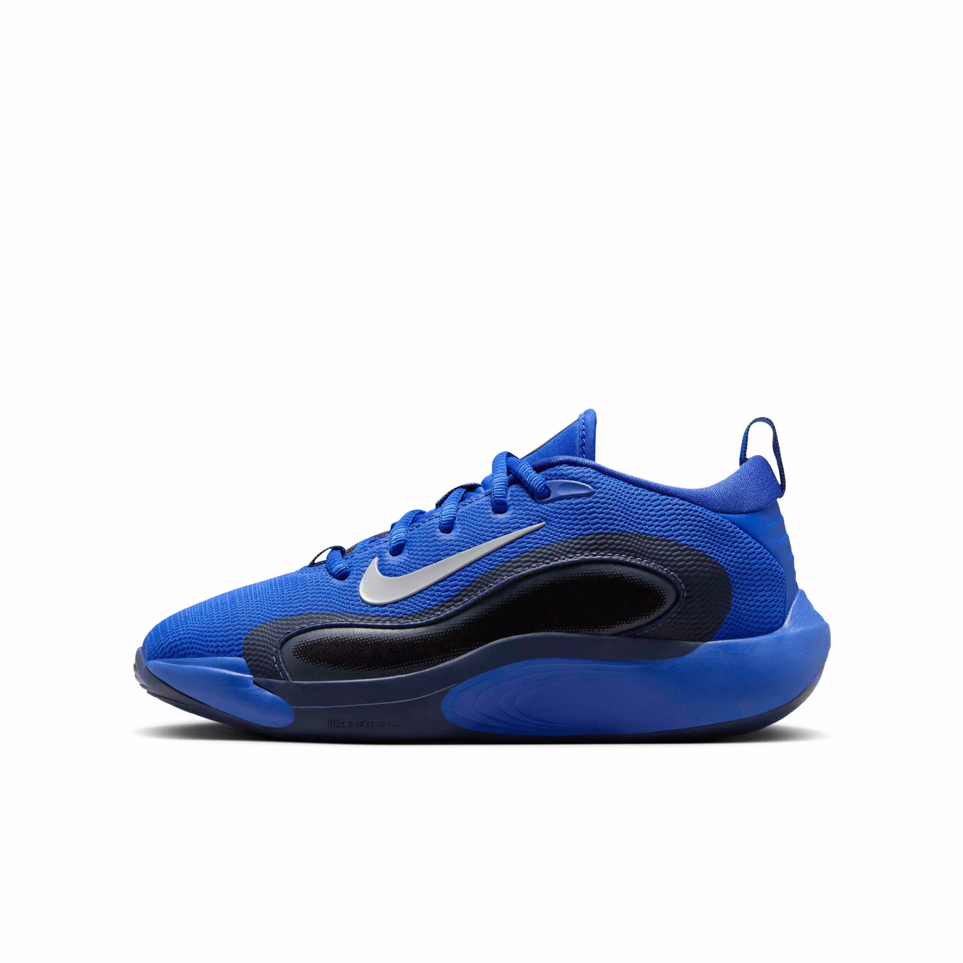 Nike IsoFly "Game Royal/Thunder Blue/Black/Wolf Grey" Grade School Boys' Basketball Shoe - ROYAL/BLUE/BLACK/GREY