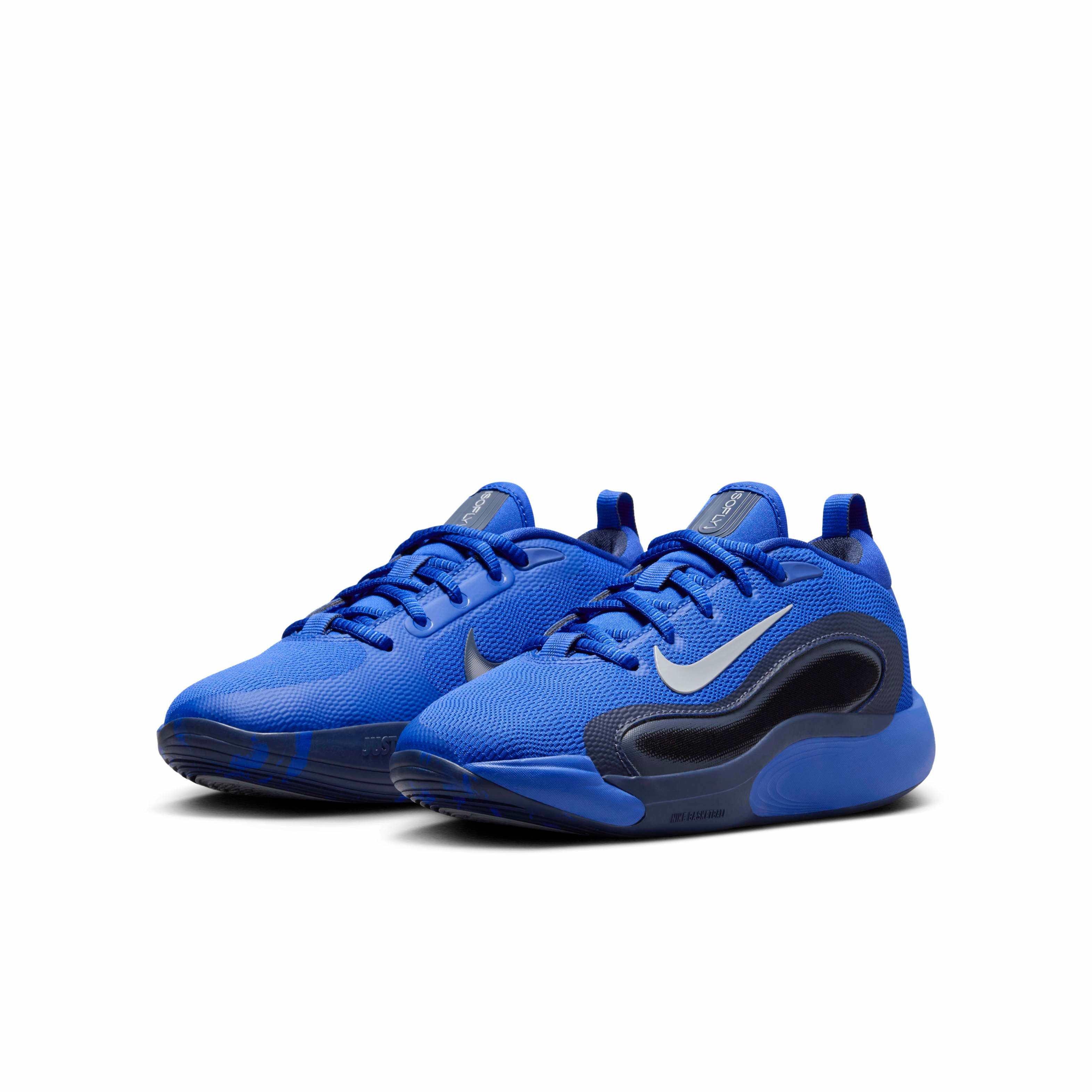 Nike IsoFly Grade School Boys' "Game Royal/Thunder Blue/Black/Wolf Grey" Basketball Shoe