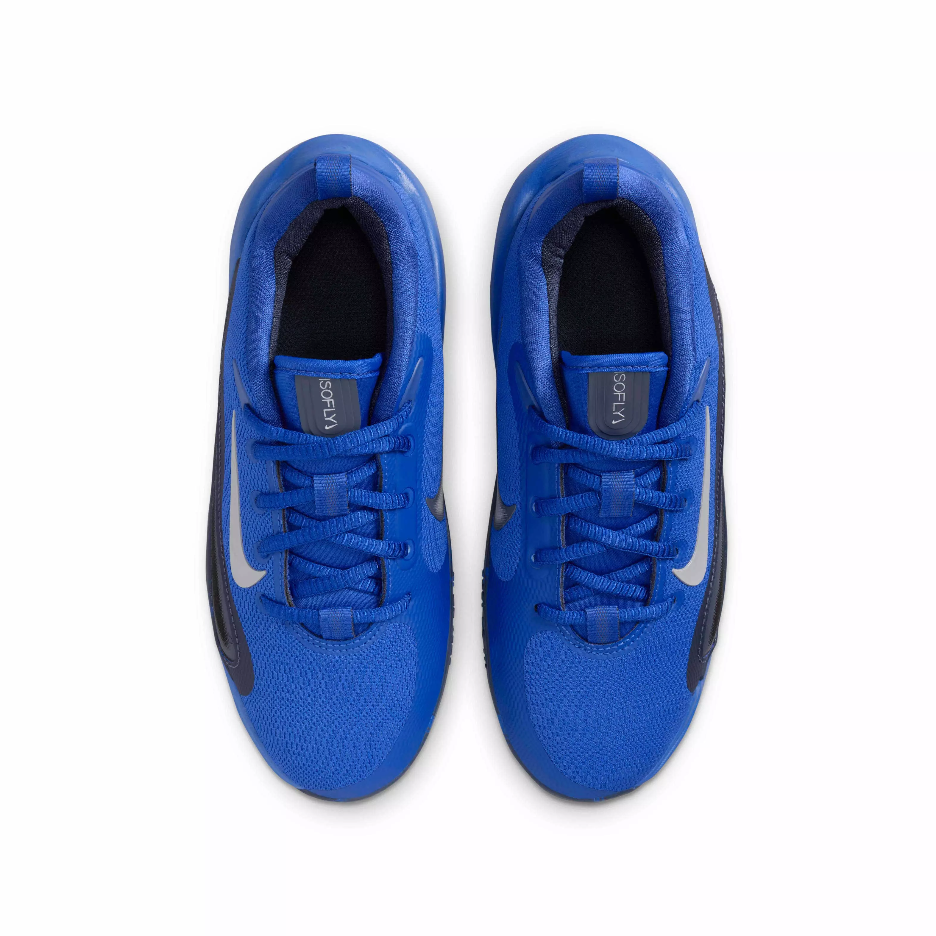 Nike IsoFly "Game Royal/Thunder Blue/Black/Wolf Grey" Grade School Boys' Basketball Shoe - ROYAL/BLUE/BLACK/GREY