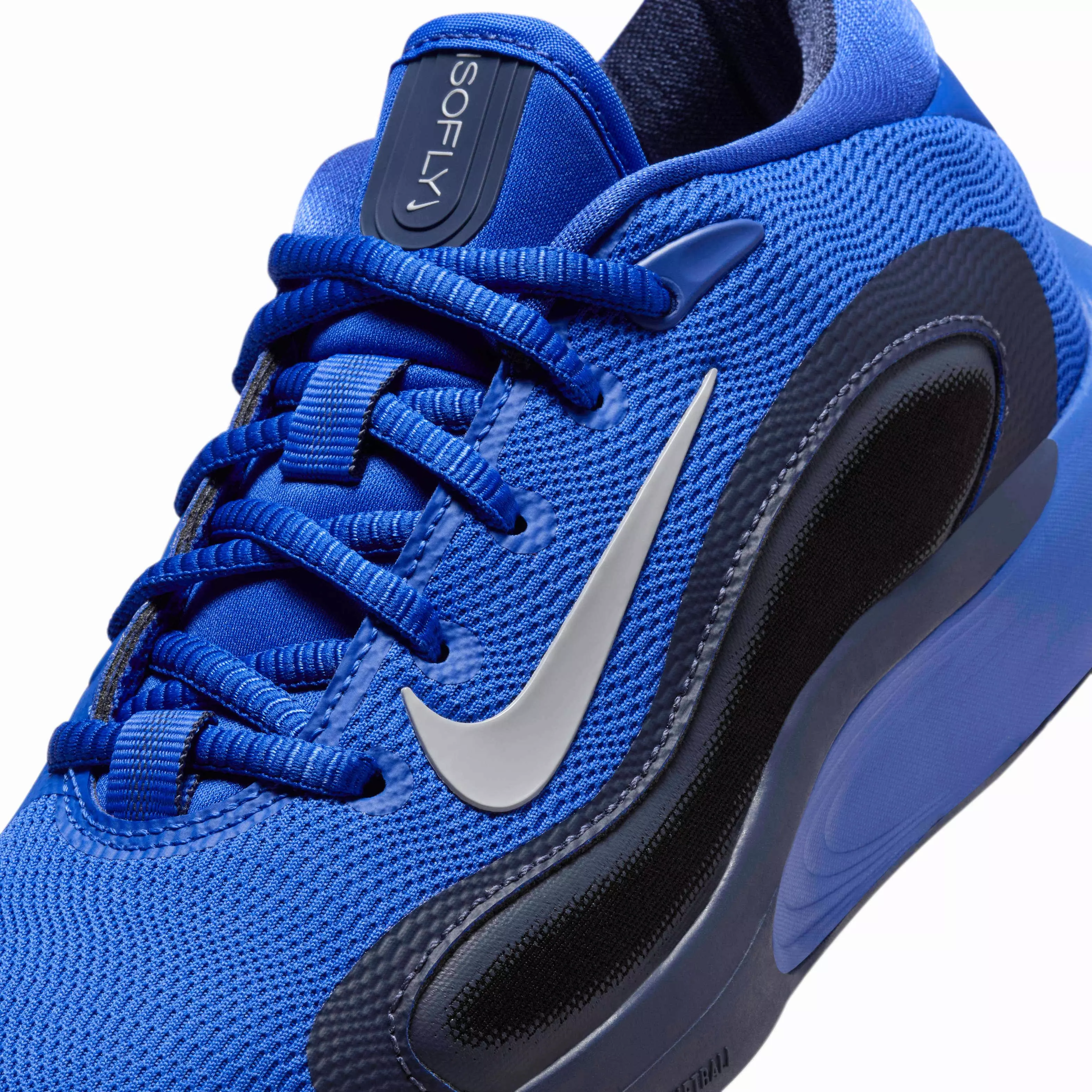 Nike IsoFly "Game Royal/Thunder Blue/Black/Wolf Grey" Grade School Boys' Basketball Shoe - ROYAL/BLUE/BLACK/GREY