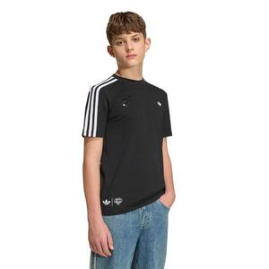 adidas Originals Big Boys' Graphic Loose Tee Shirt - Black - BLACK