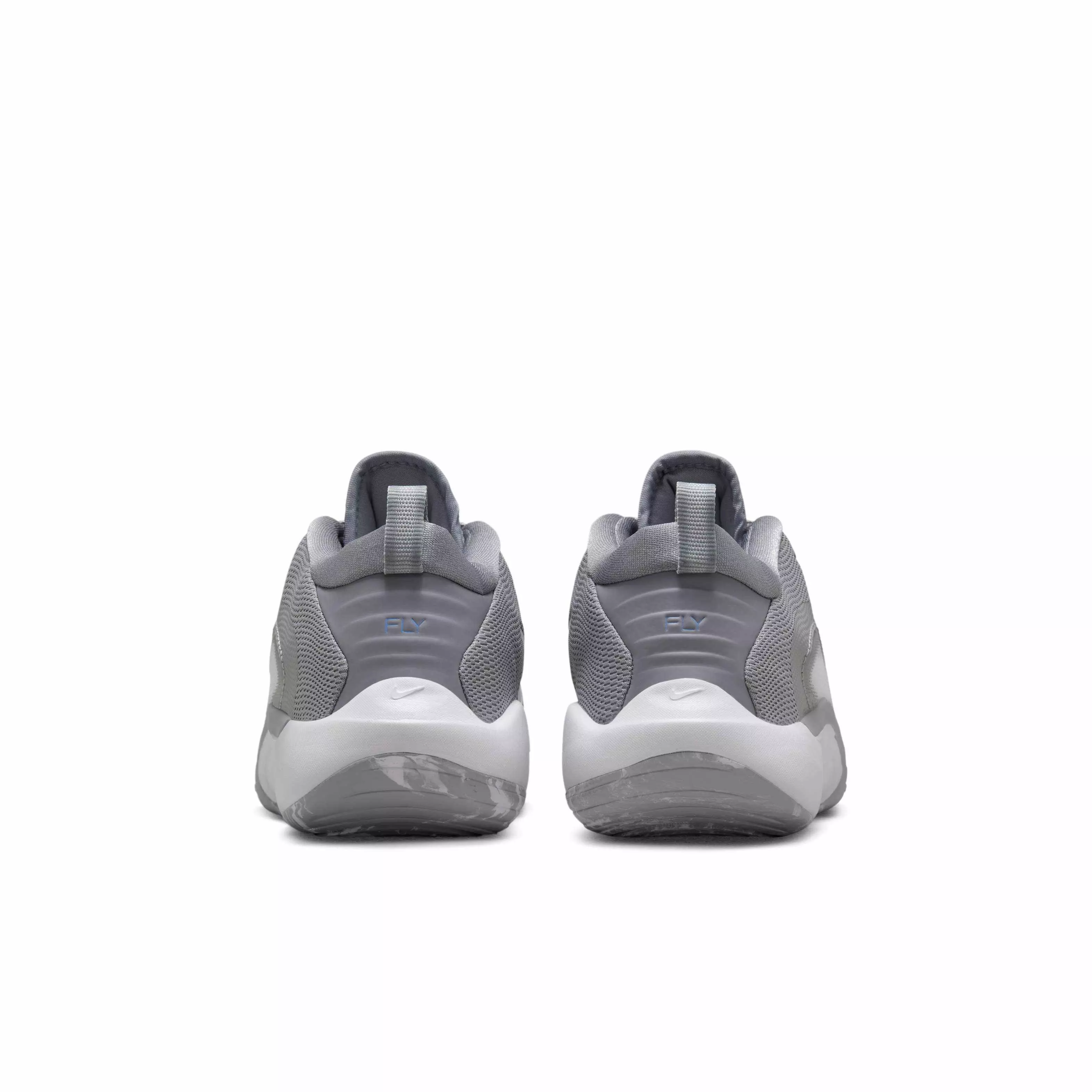 Nike IsoFly "Cement Grey/Smoke Grey/Pure Platinum/Royal Pulse" Grade School Boys' Basketball Shoe - GREY/LT GREY/PLATINUM/ROYAL