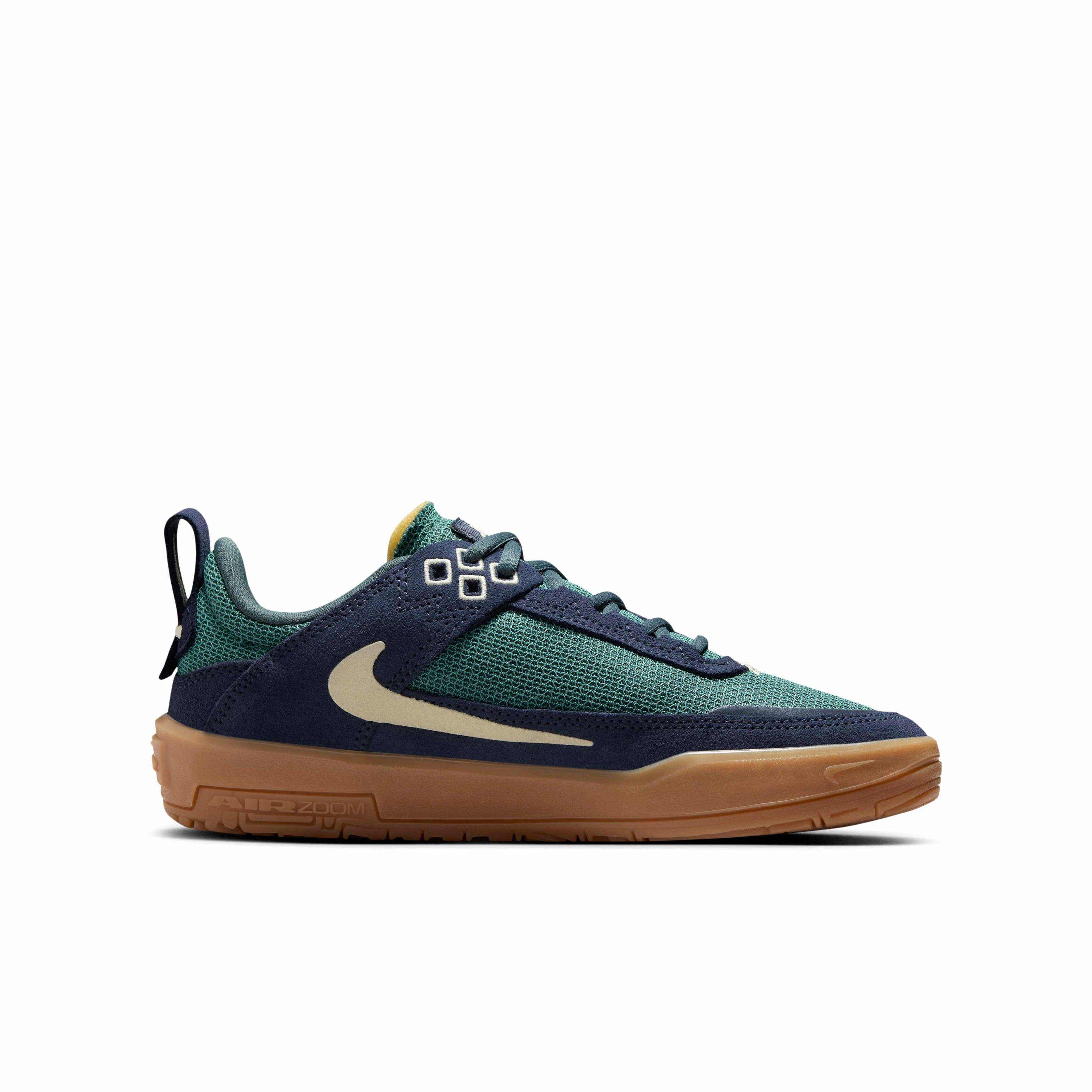 Nike SB Day One "Thunder Blue/Vintage Green/Gum Light Brown/Alabaster" Grade School Boys' Skateboarding Shoe - BLUE/GREEN/LT BROWN/ALABASTER Thumbnail View 1