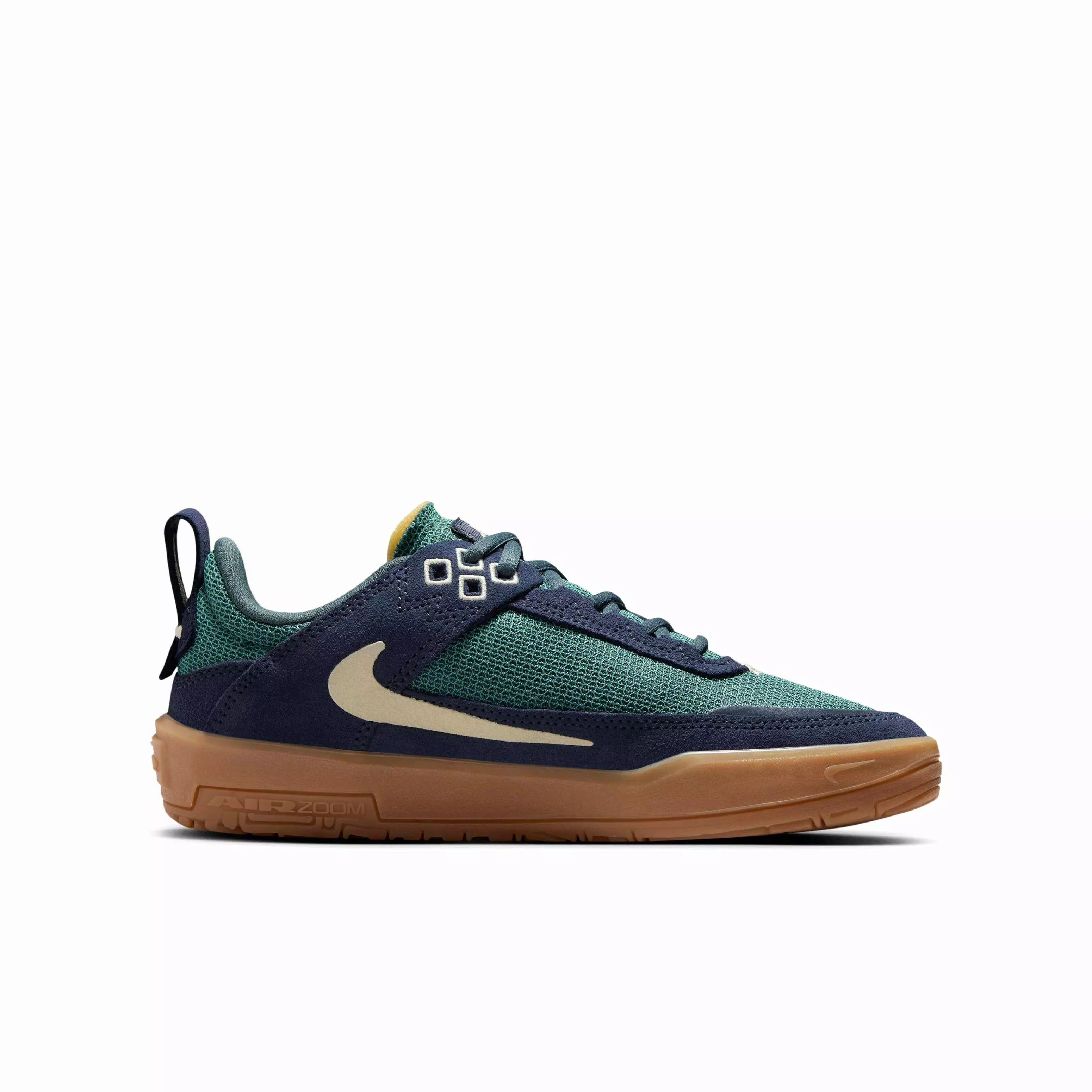 Nike SB Day One "Thunder Blue/Vintage Green/Gum Light Brown/Alabaster" Grade School Boys' Skateboarding Shoe - BLUE/GREEN/LT BROWN/ALABASTER