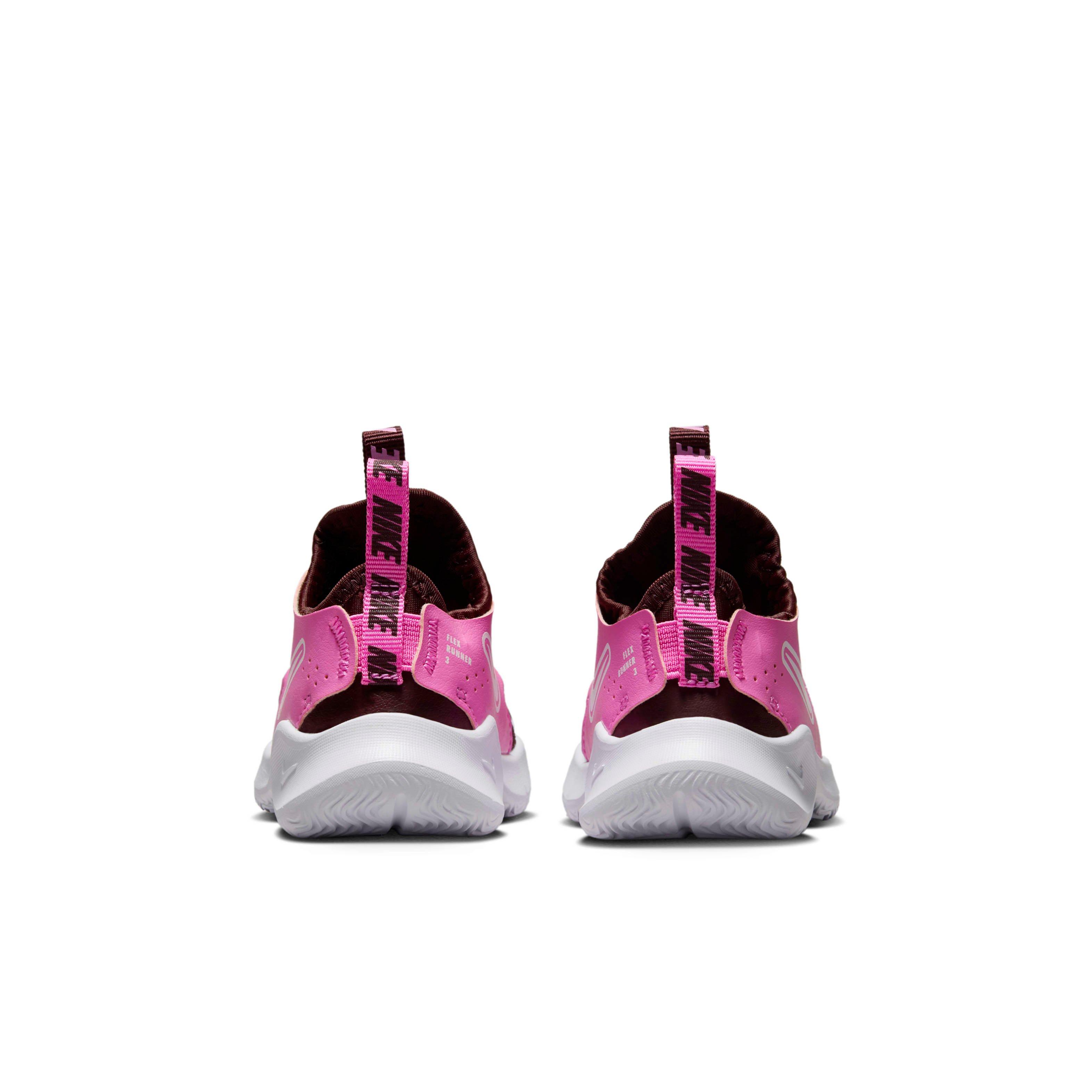 Nike Flex Runner 3 Infant Girls' "Burgundy Crush/Playful Pink/White" Running Shoe