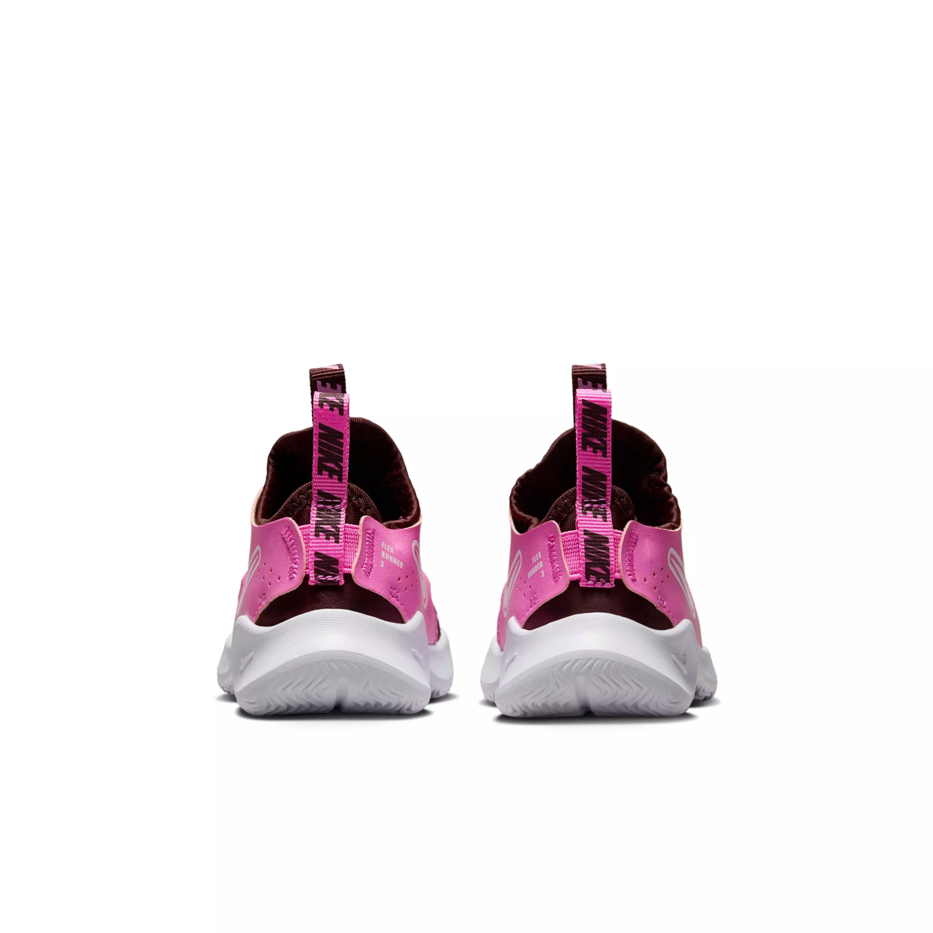 Nike Flex Runner 3 "Burgundy Crush/Playful Pink/White" Infant Girls' Running Shoe - BURGUNDY/PINK/WHITE