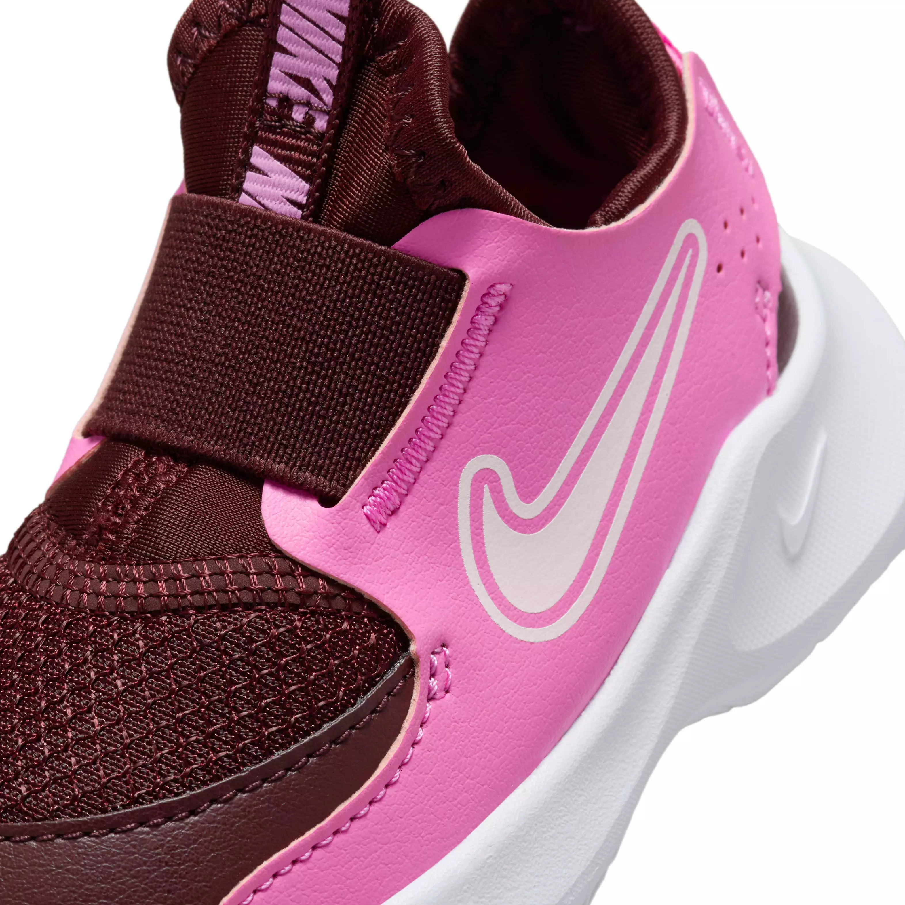 Nike Flex Runner 3 "Burgundy Crush/Playful Pink/White" Infant Girls' Running Shoe - BURGUNDY/PINK/WHITE