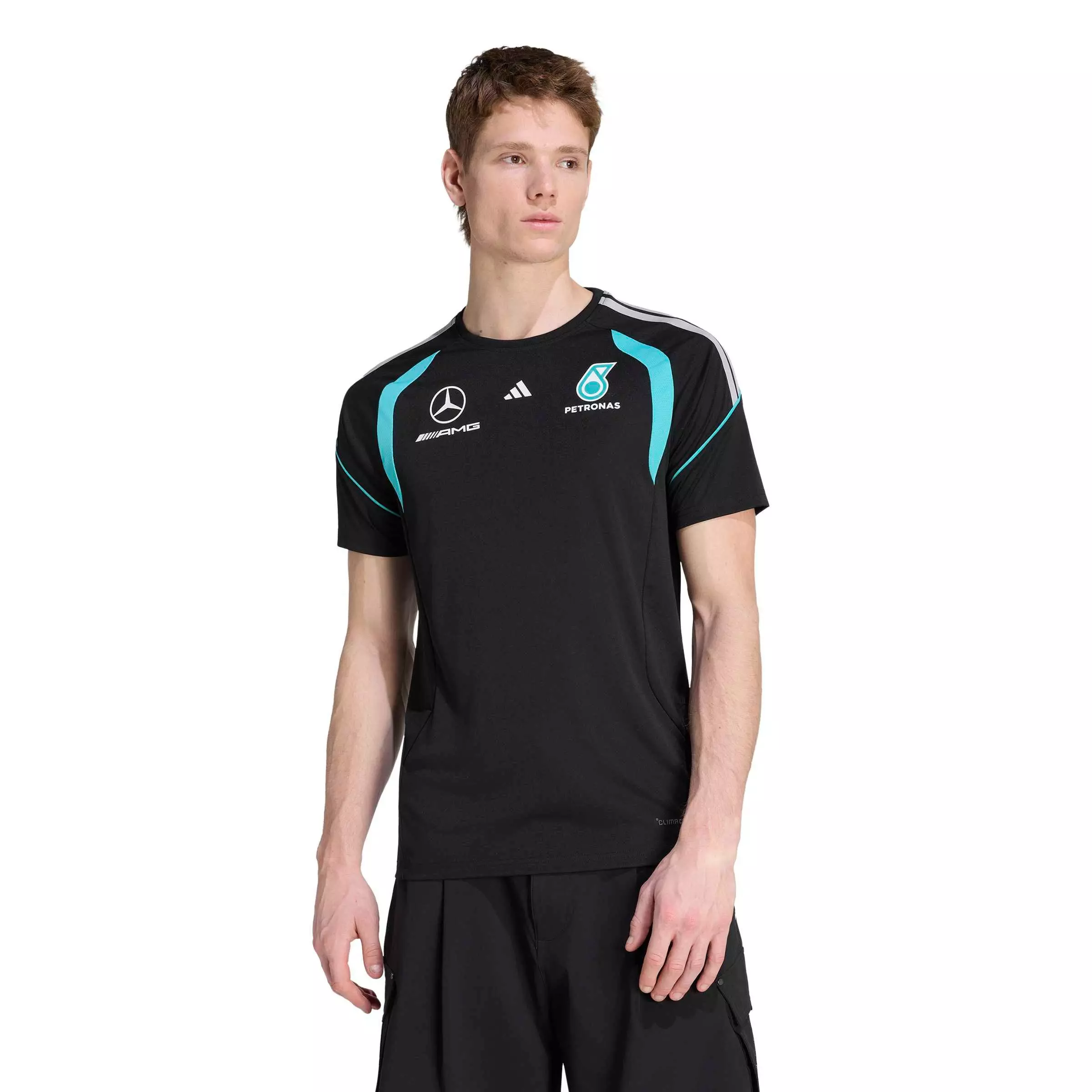 adidas Men's Mercedes-AMG Petronas Formula 1 Team Mechanics Jersey - Black - BLACK