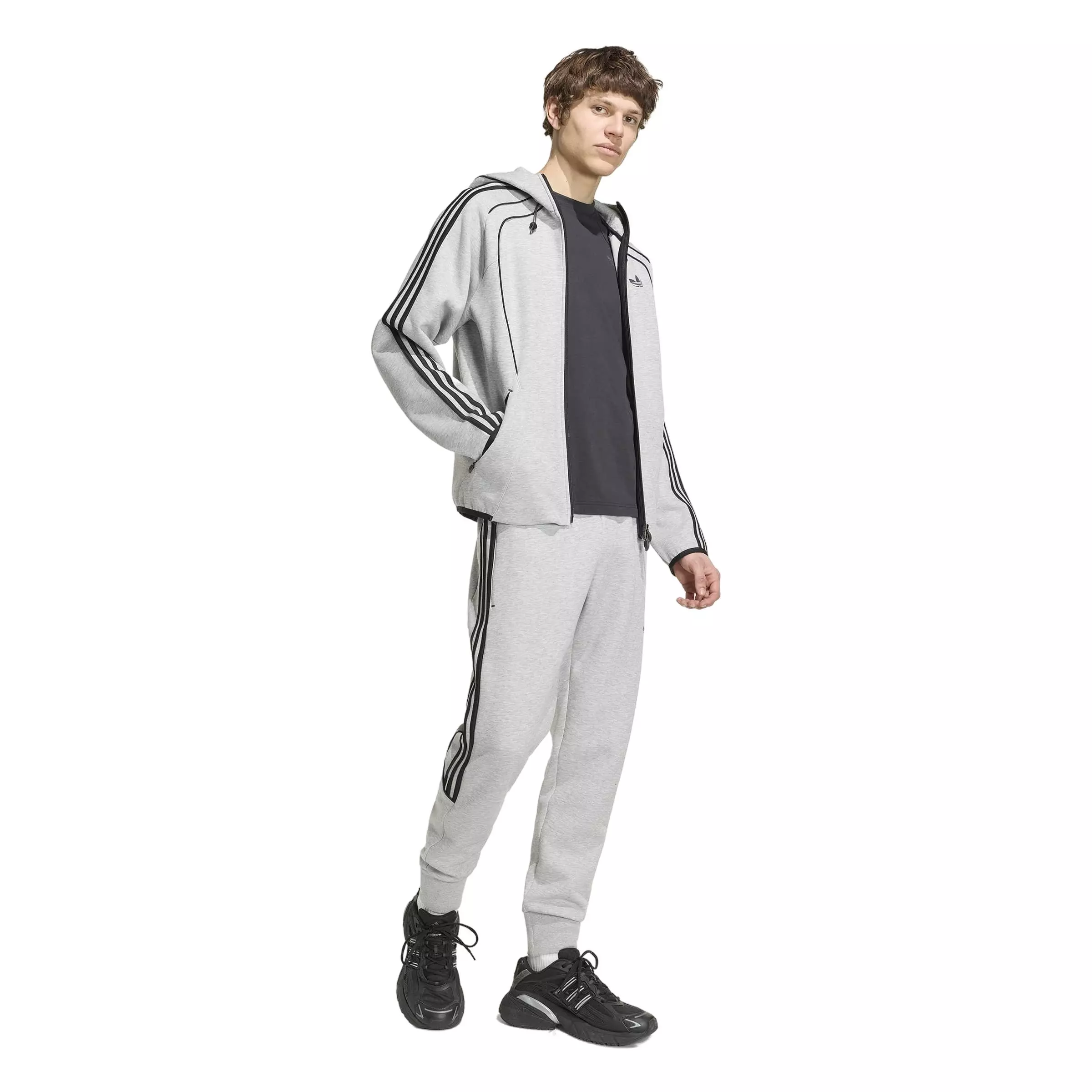adidas Originals Men's Spacer Teamgeist 26 Cutline Full-Zip Jacket - Grey - GREY