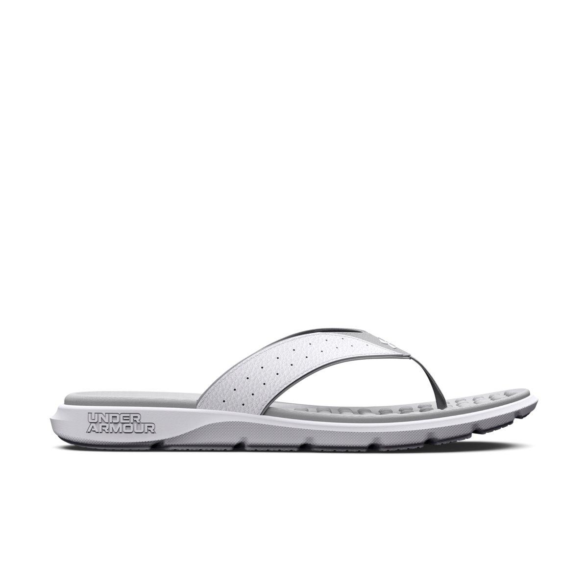 Under Armour Ignite Pro "White/Halo Grey" Men's Slide - WHITE/GREY Thumbnail View 1