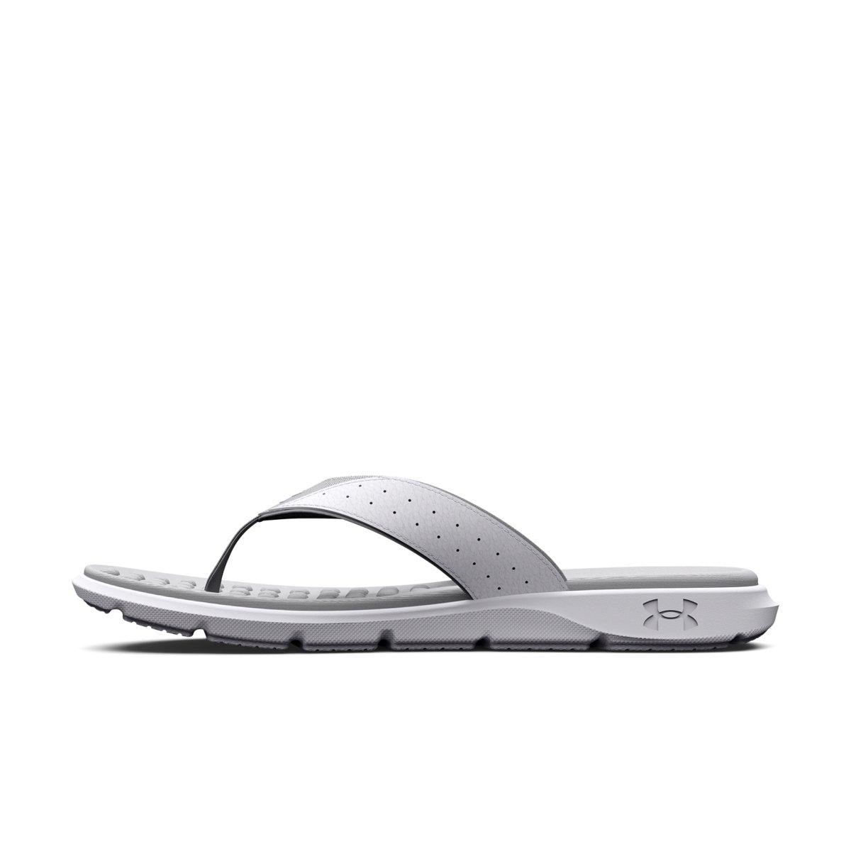 Under Armour Ignite Pro "White/Halo Grey" Men's Slide - WHITE/GREY Thumbnail View 2