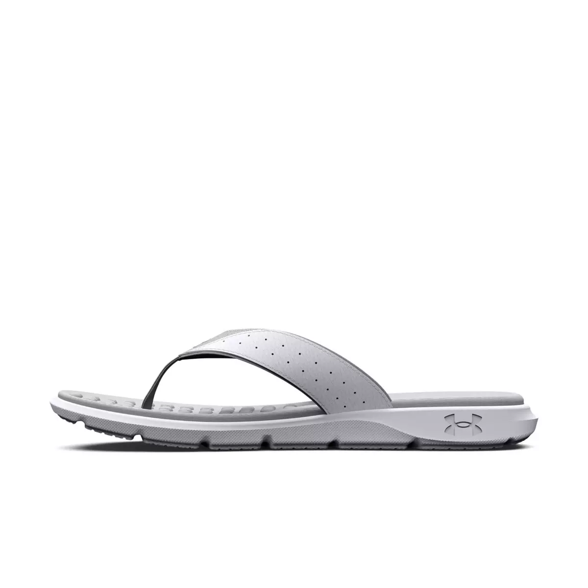 Under Armour Ignite Pro "White/Halo Grey" Men's Slide - WHITE/GREY