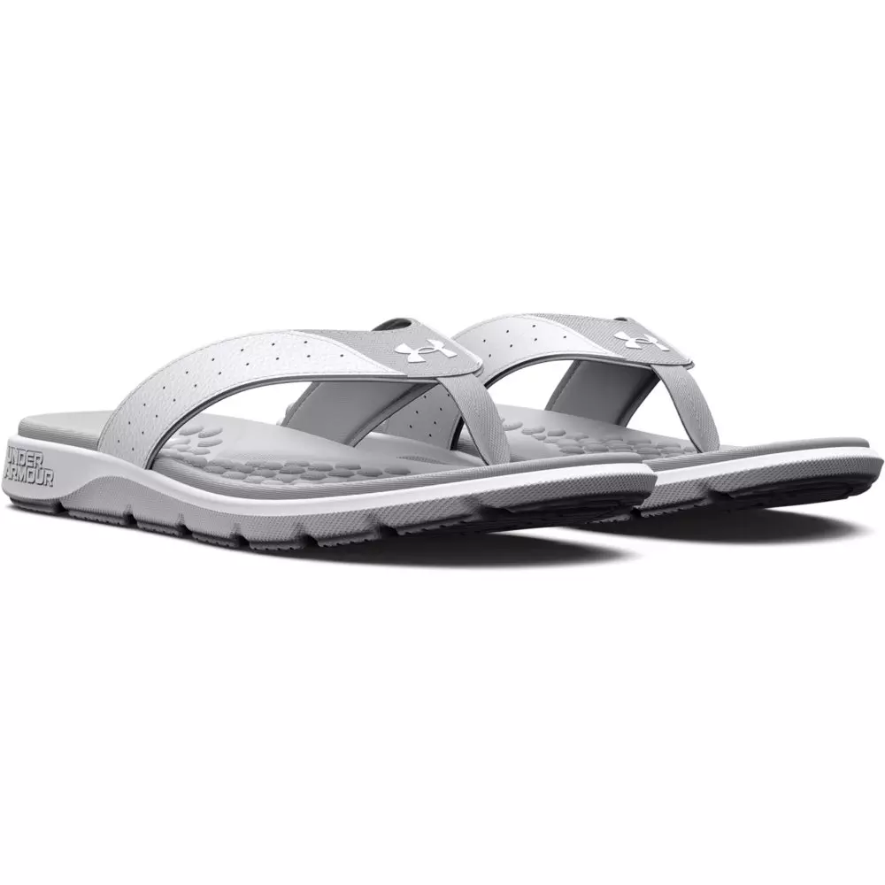 Under Armour Ignite Pro "White/Halo Grey" Men's Slide - WHITE/GREY