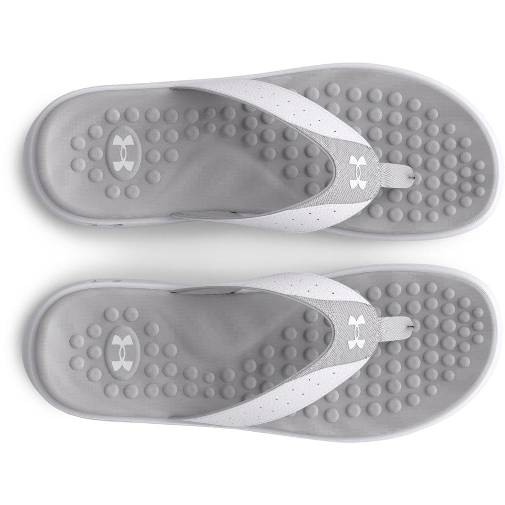 Under Armour Ignite Pro "White/Halo Grey" Men's Slide - WHITE/GREY Thumbnail View 4