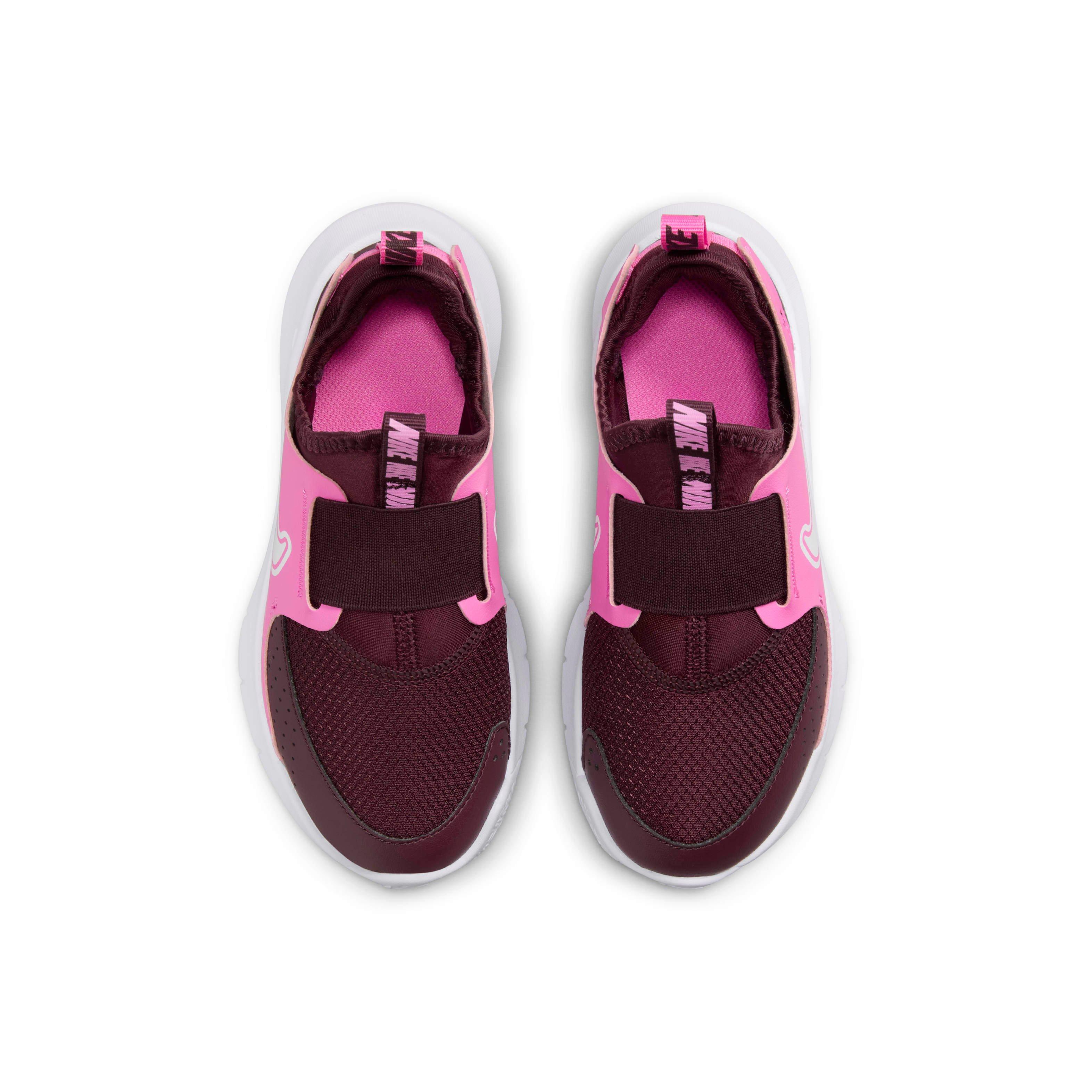 Nike Flex Runner 3 "Burgundy Crush/Playful Pink/White" Preschool Girls' Running Shoe - BURGUNDY/PINK/WHITE Thumbnail View 4