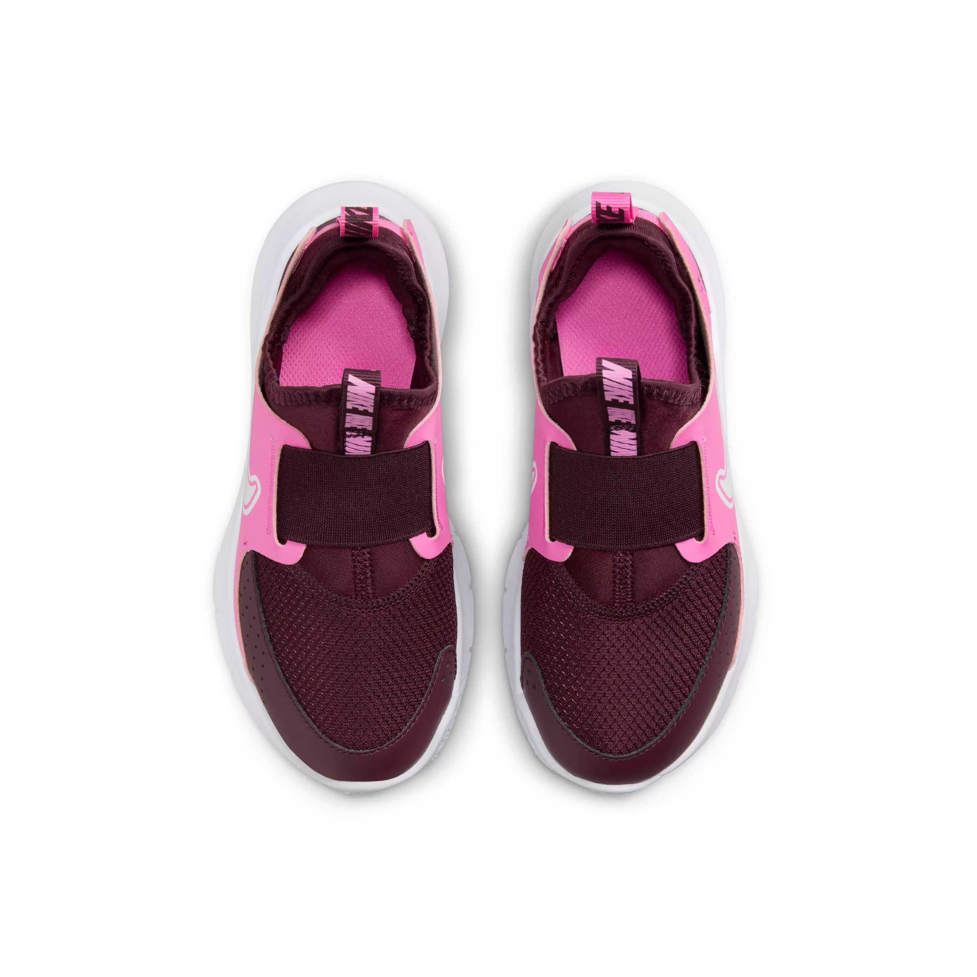 Nike Flex Runner 3 "Burgundy Crush/Playful Pink/White" Preschool Girls' Running Shoe - BURGUNDY/PINK/WHITE