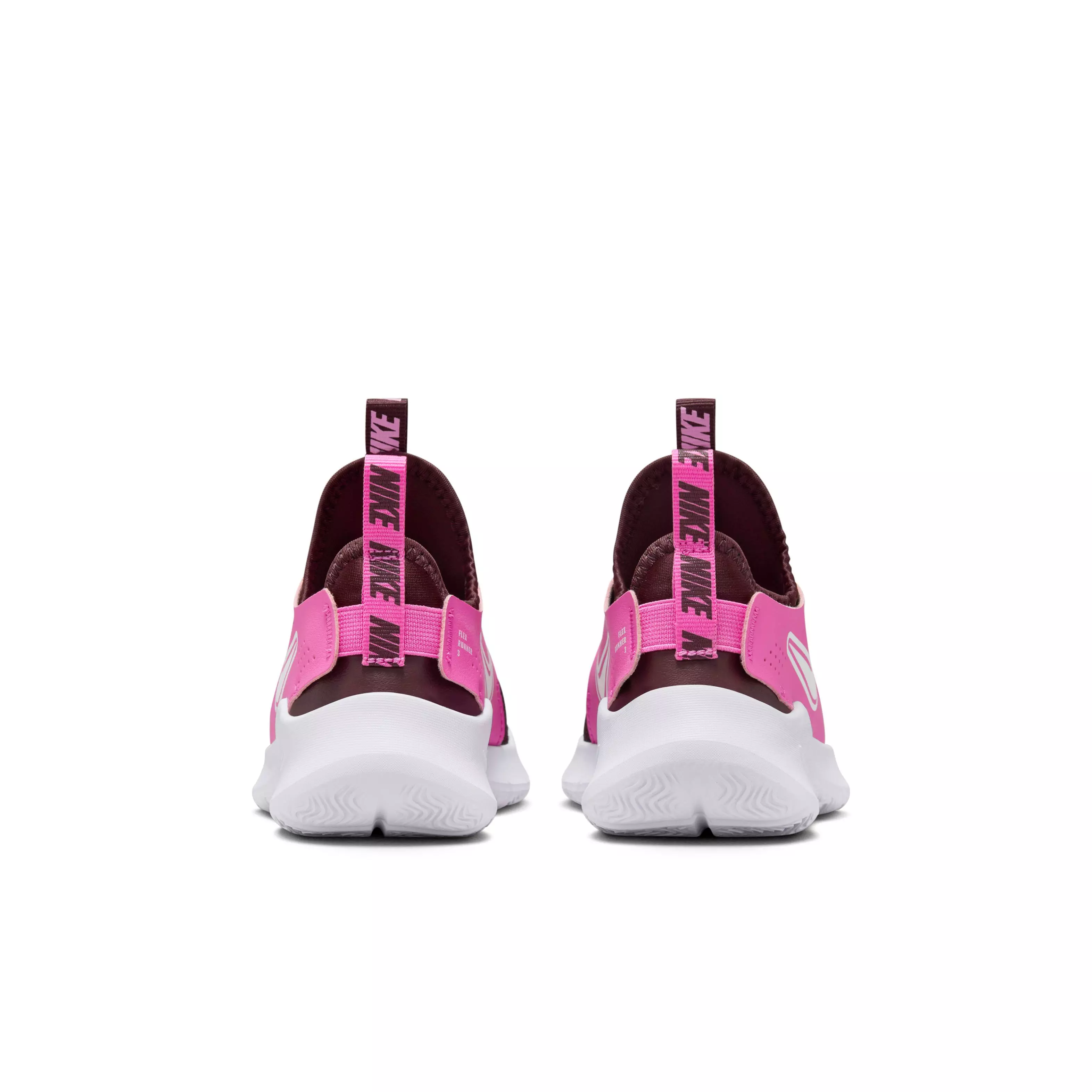 Nike Flex Runner 3 "Burgundy Crush/Playful Pink/White" Preschool Girls' Running Shoe - BURGUNDY/PINK/WHITE